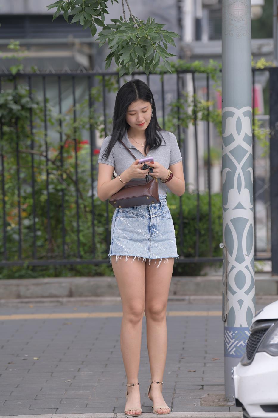 图片[7]-精选魔镜街拍 NO.169 一只麋鹿摄影 牛仔短裙美女[56P]-草丛看图