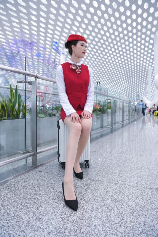 精选精选街拍作品 1630 摄神街拍作品 – 二表姐空姐，超薄肉丝，机场篇[84P]-草丛看图