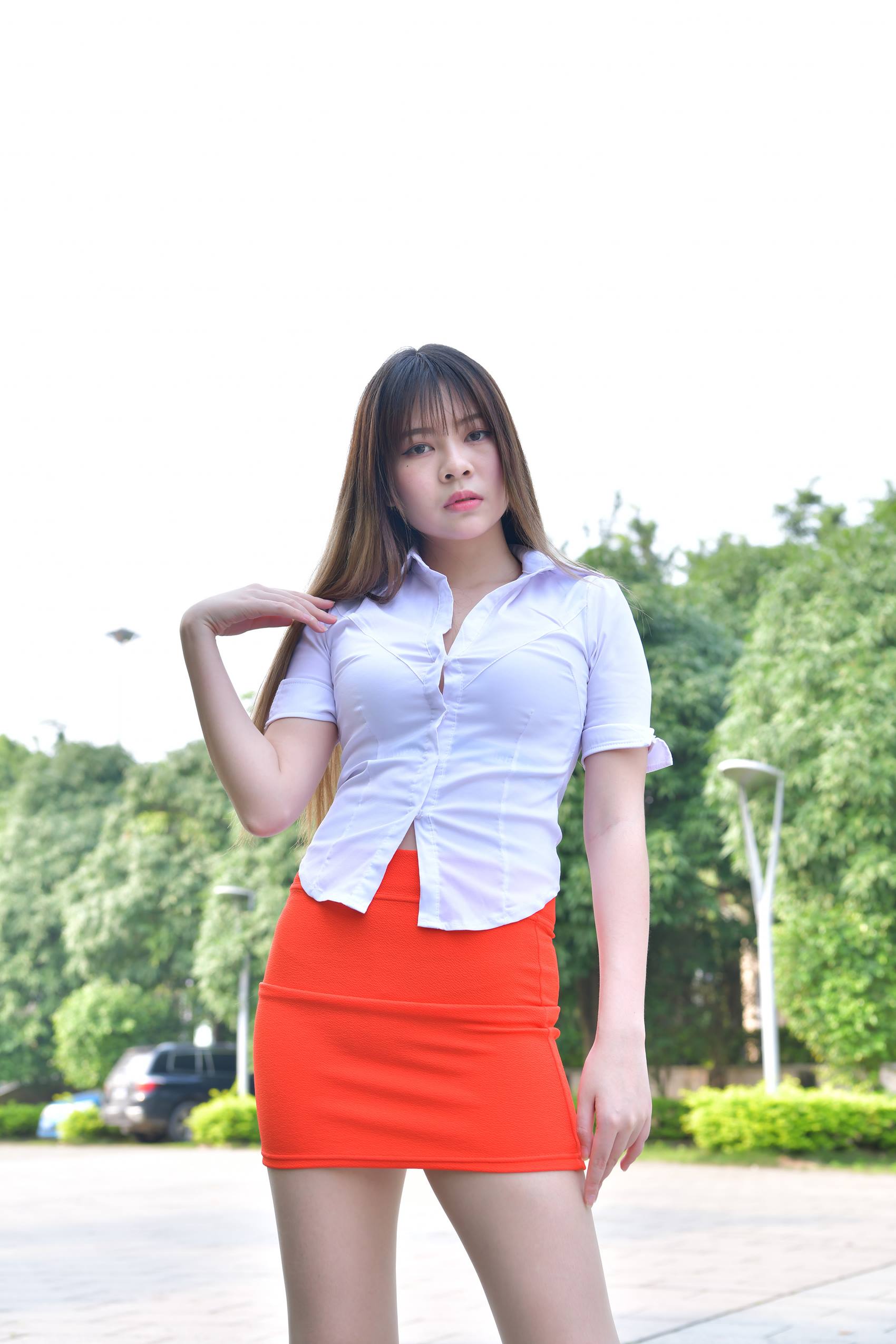 图片[5]-精选精选街拍作品 NO.1817 小解解说这是橙色的裙裙[100P]-草丛看图