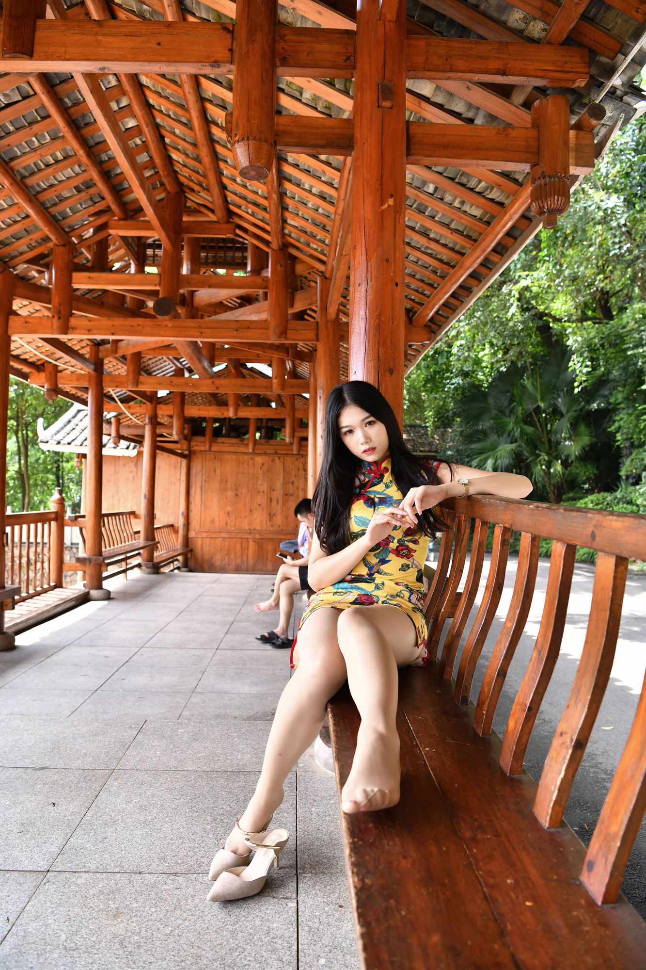 图片[7]-精选精选街拍作品 1659 小海街拍作品 – 旗袍小解解在凉亭乘凉[76P]-草丛看图