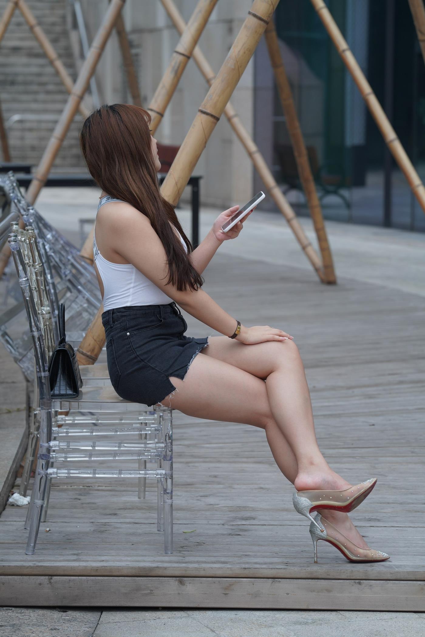 图片[8]-精选魔镜街拍 NO.131 微胖的牛仔短裙美女 [84P]-草丛看图