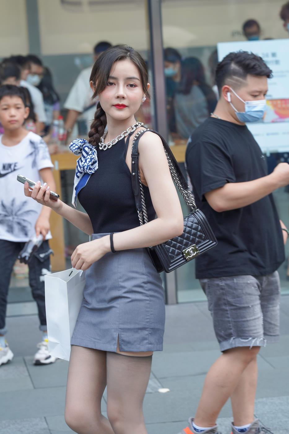 图片[7]-精选精选街拍作品 NO.1552 牛男街拍 灰丝至服白领[56P]-草丛看图