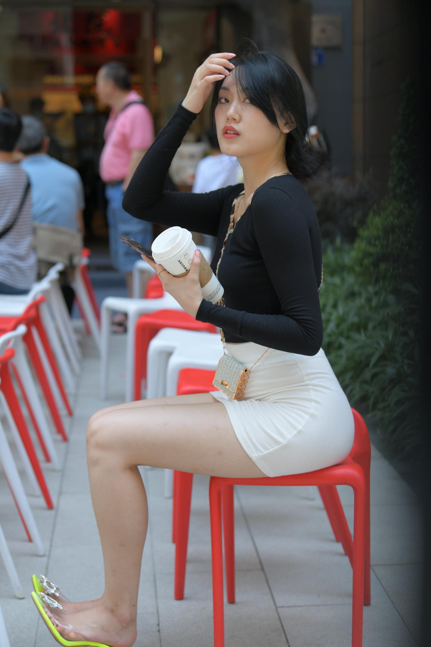 图片[2]-精选魔镜街拍 NO.130 白裙女子 [40P]-草丛看图