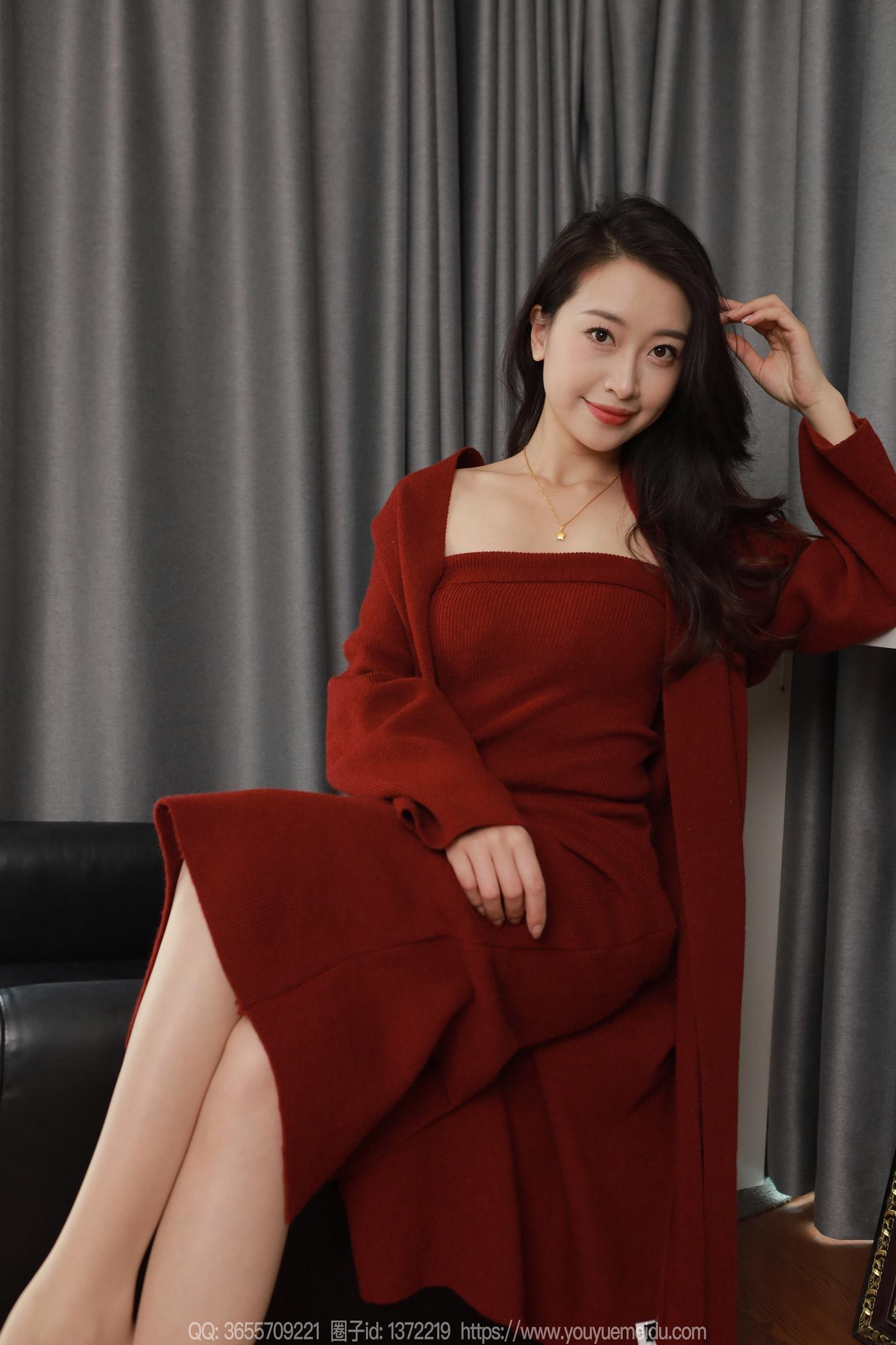 图片[8]-精选[IESS异思趣向] 2025.01.27 丝享家1961：小婕《红色针织裙（上）》[88P]-草丛看图