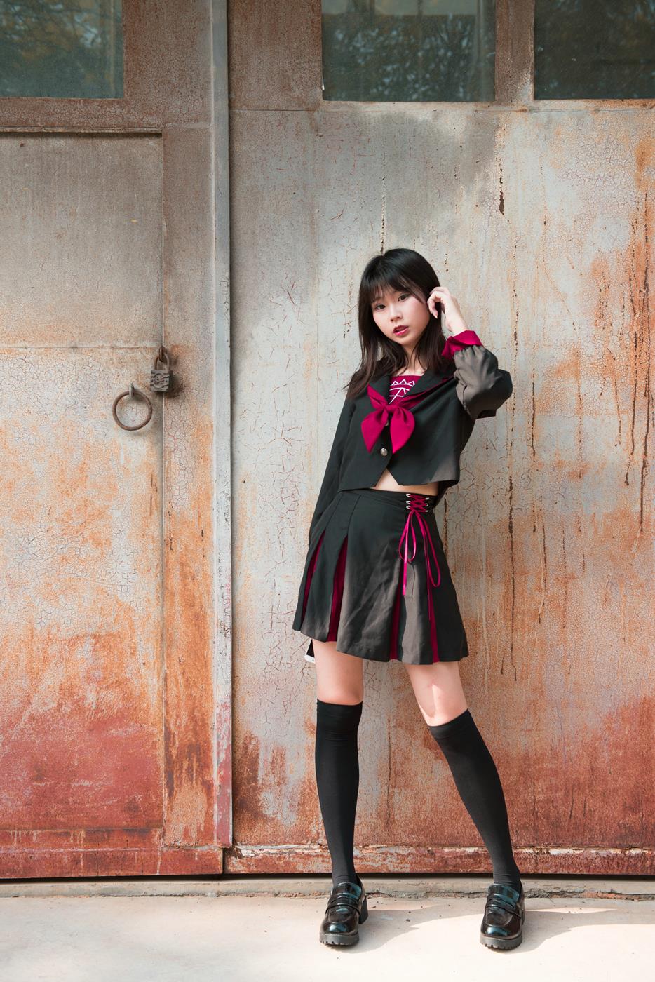 图片[2]-精选魔镜街拍 NO.141 活力美术生JK美少女 [60P]-草丛看图