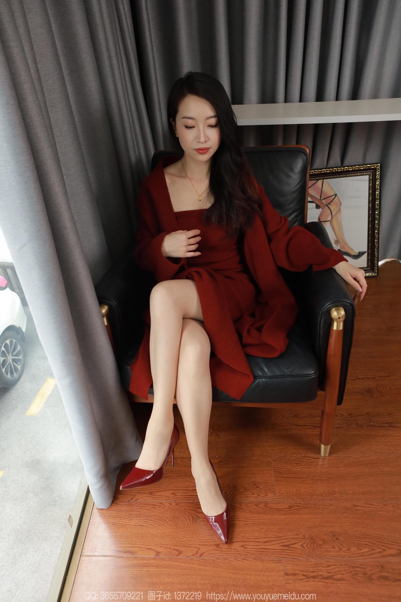 图片[5]-精选[IESS异思趣向] 2025.01.31 丝享家1965：小婕《红色针织裙（下）》[69P]-草丛看图