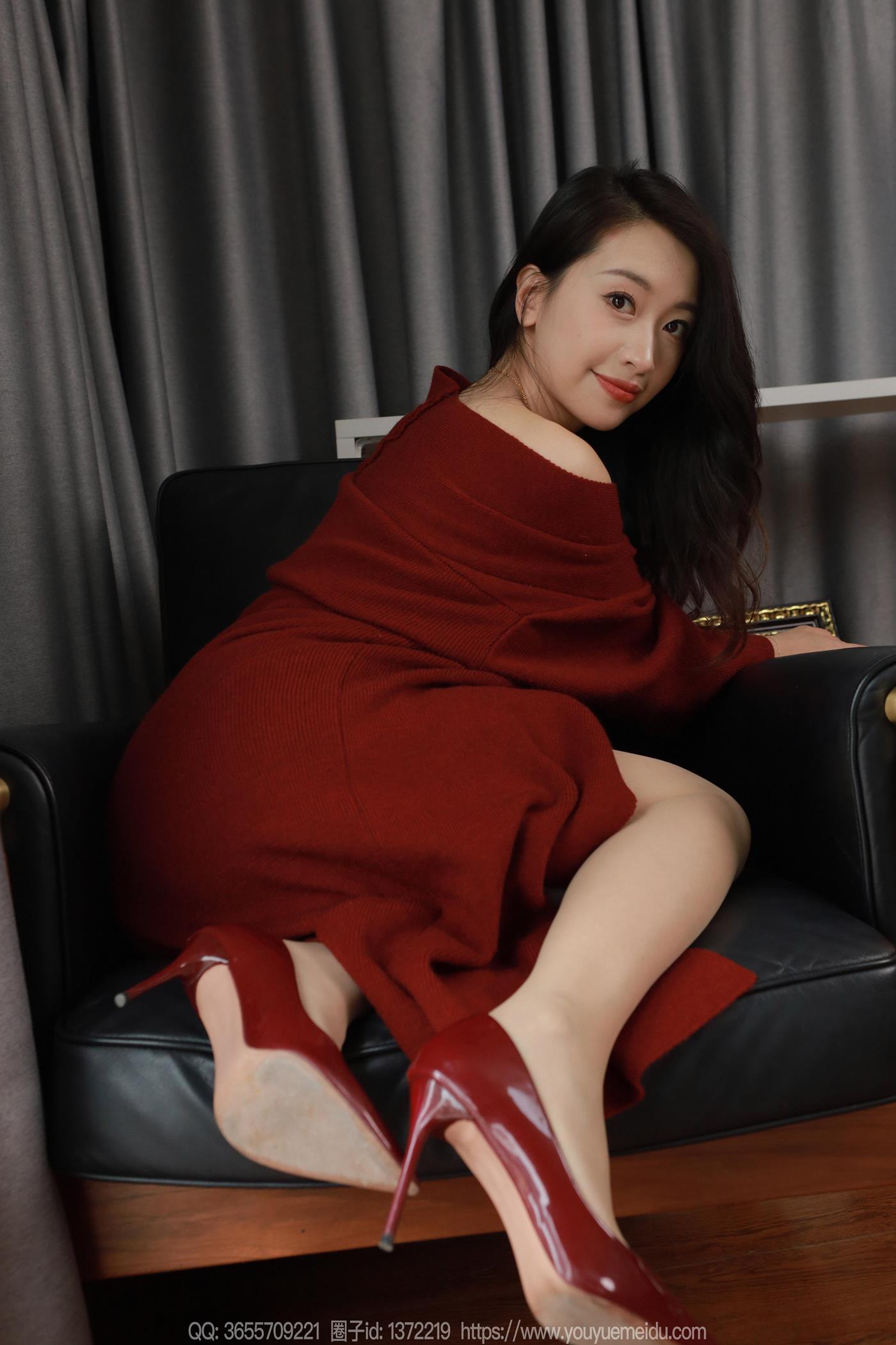 图片[1]-精选[IESS异思趣向] 2025.01.31 丝享家1965：小婕《红色针织裙（下）》[69P]-草丛看图