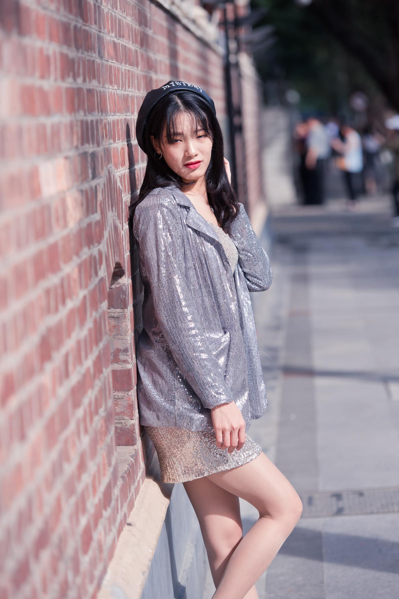 图片[3]-精选魔镜街拍 NO.066 御风街拍 在沙面公园搭讪的肉丝甜美小解解九月 [48P]-草丛看图