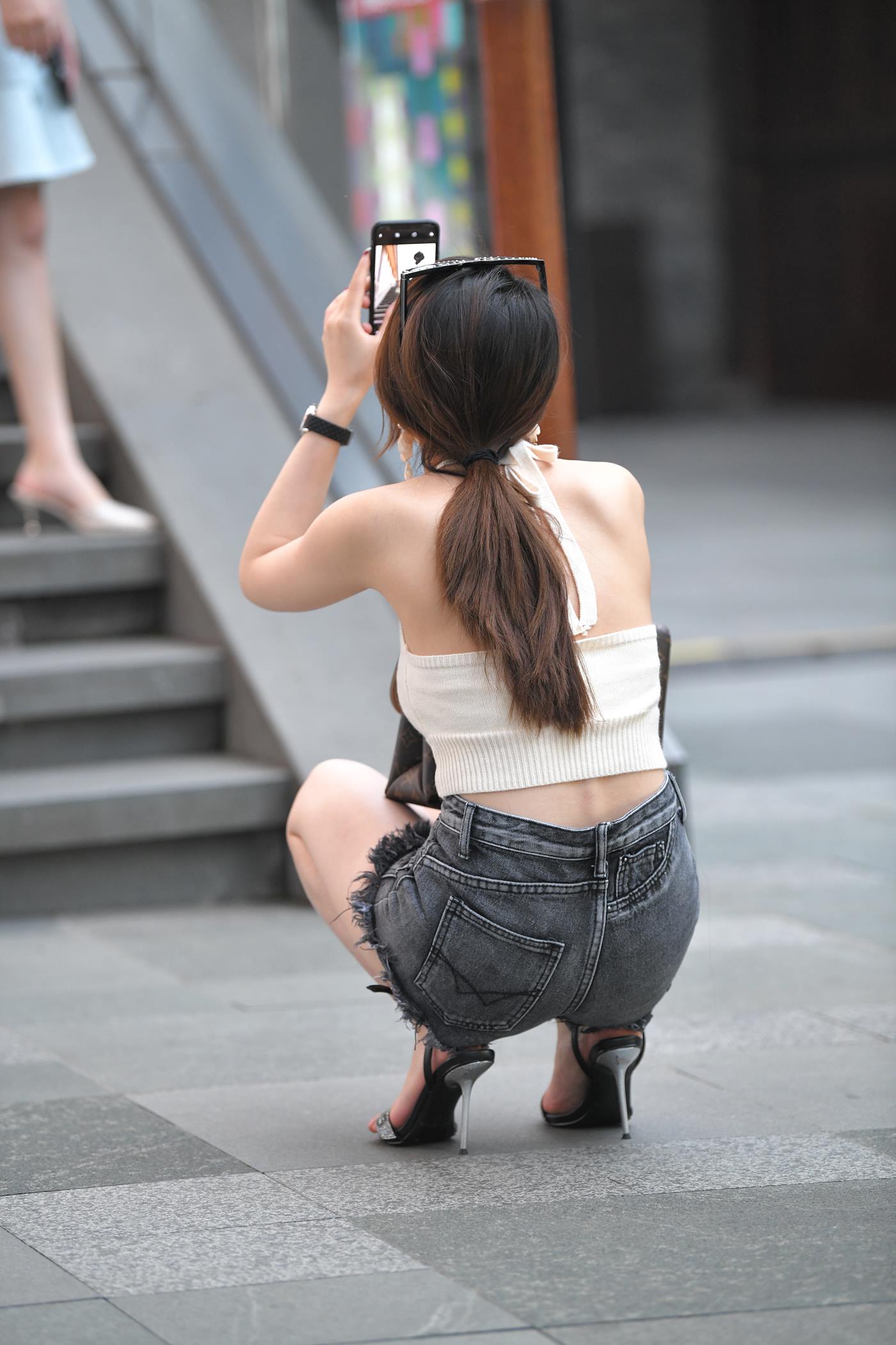 图片[3]-精选魔镜街拍 NO.081 街拍牛仔热裤 [58P]-草丛看图