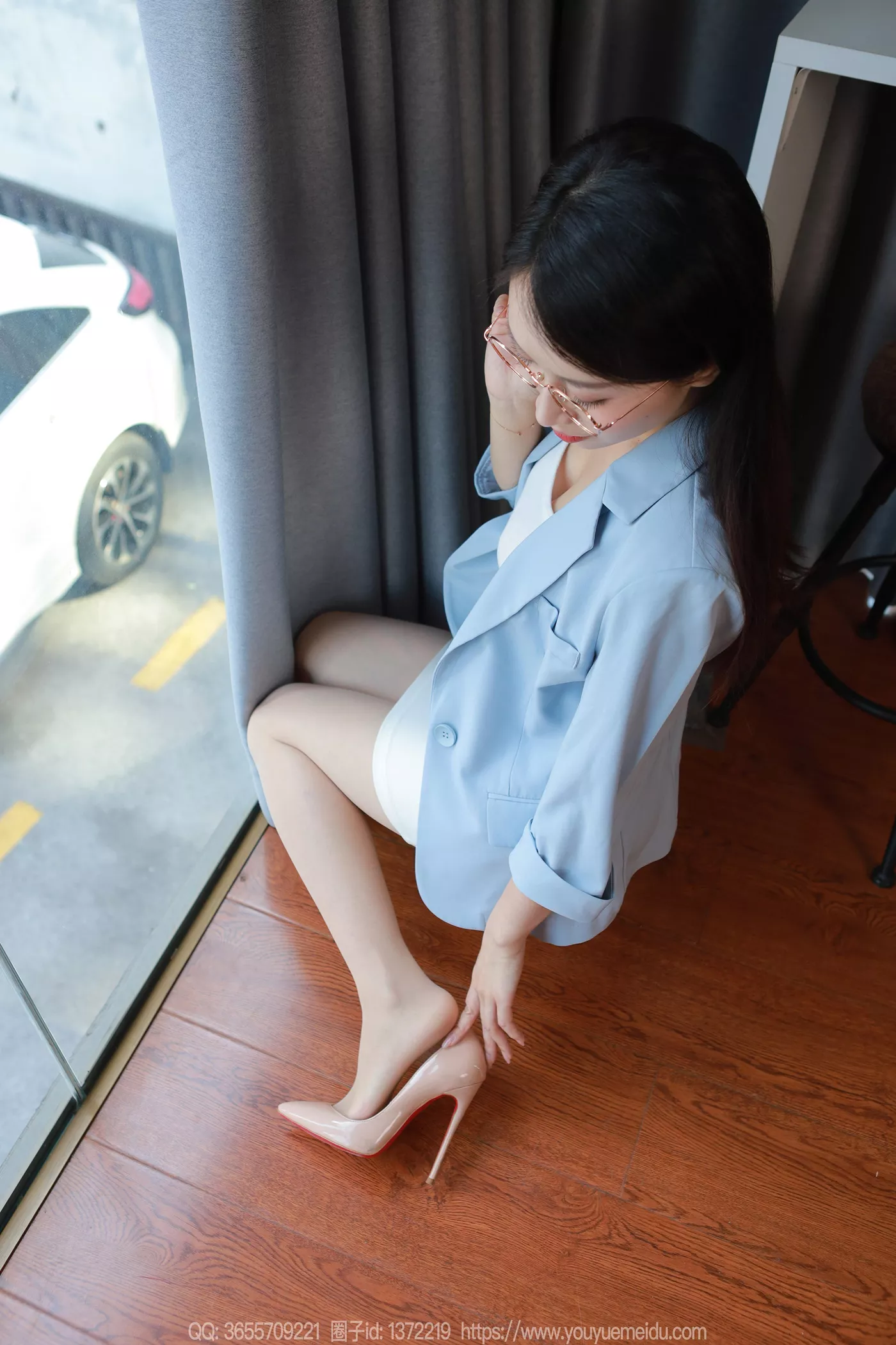 图片[6]-精选[IESS异思趣向] 2024.12.26 丝享家1934：小婕《蓝色至服（下）》[81P]-草丛看图