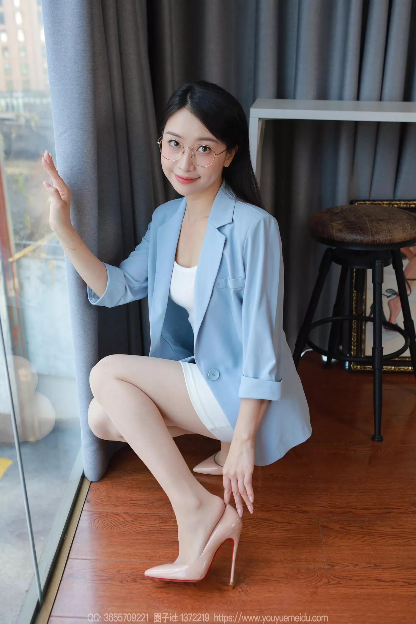 图片[7]-精选[IESS异思趣向] 2024.12.26 丝享家1934：小婕《蓝色至服（下）》[81P]-草丛看图