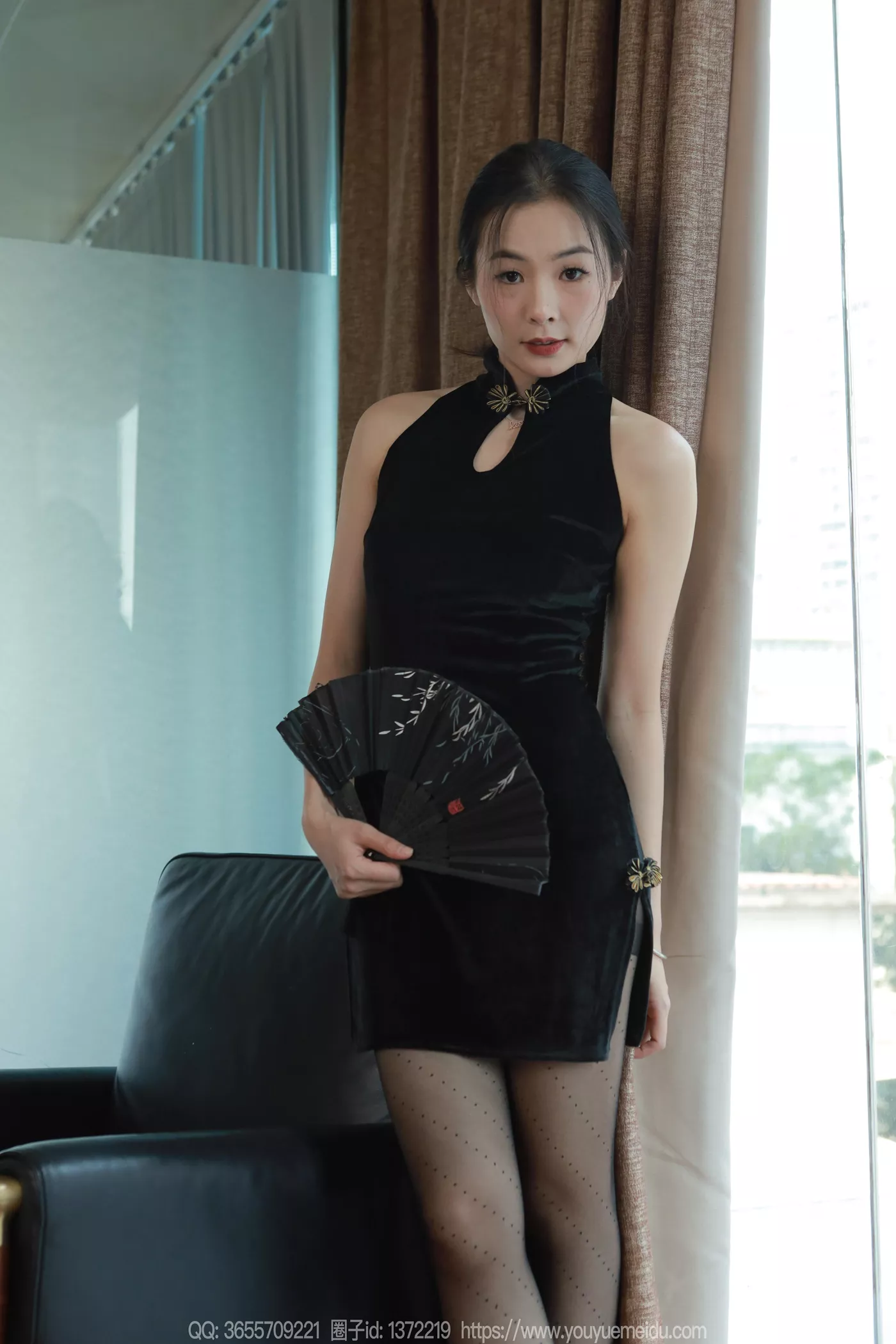 图片[5]-精选[IESS异思趣向] 2024.12.17 丝享家1926：小金《黑色旗袍》[91P]-草丛看图