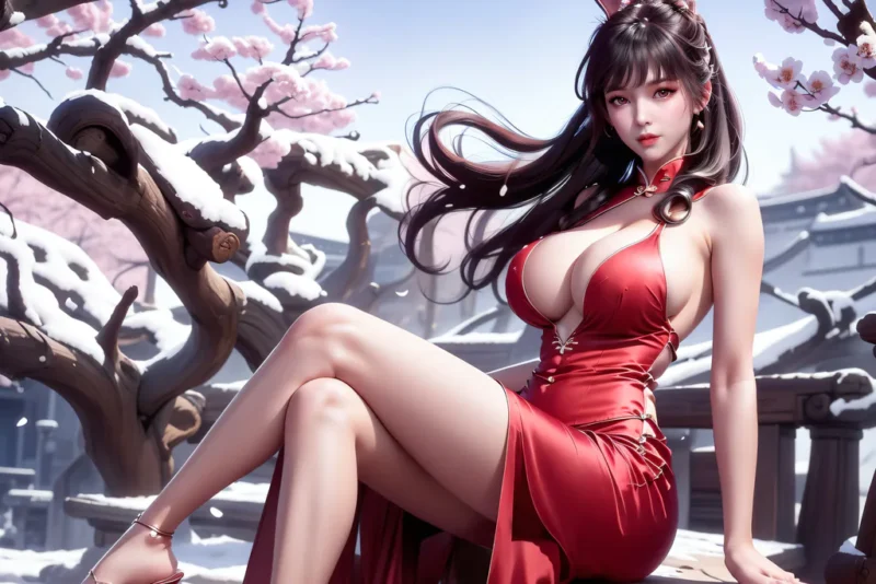 精选AI绘画 1053 斗罗大陆-小舞[39P]-草丛看图