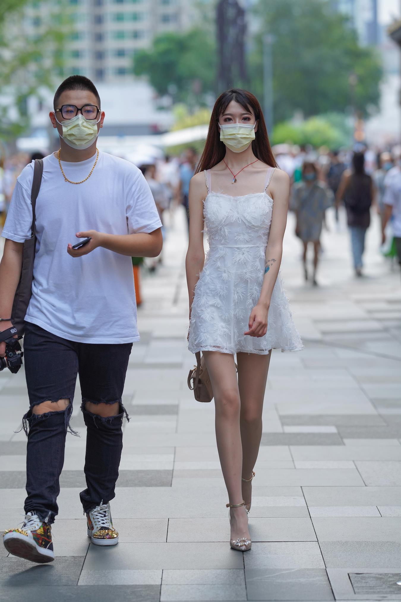 图片[5]-精选唯美街拍 NO.1231 牛男街拍 白长直小仙女 好美的腿[130P]-草丛看图