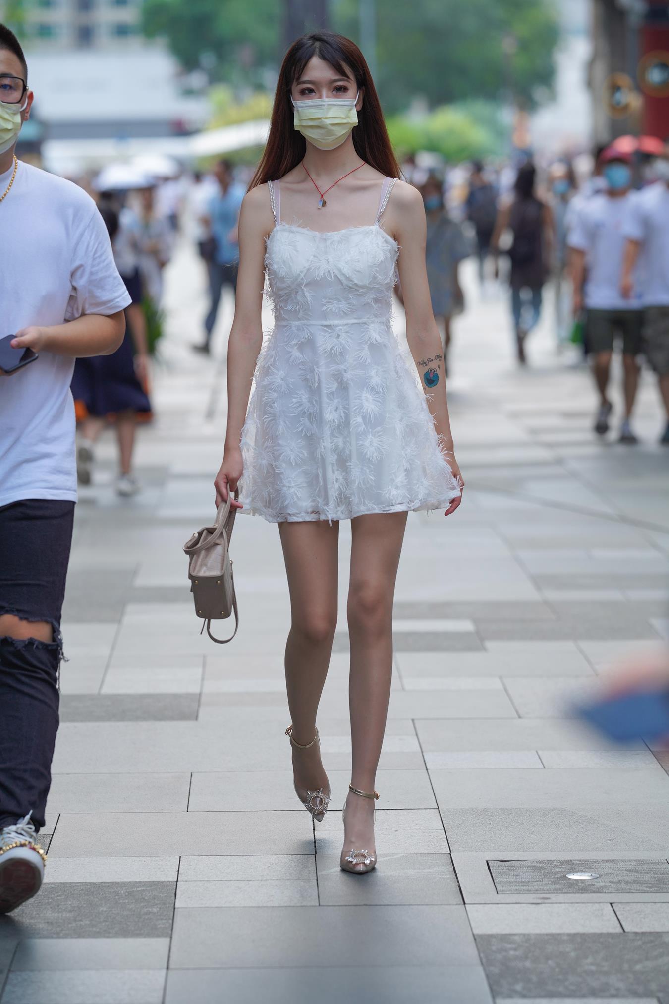 图片[7]-精选唯美街拍 NO.1231 牛男街拍 白长直小仙女 好美的腿[130P]-草丛看图