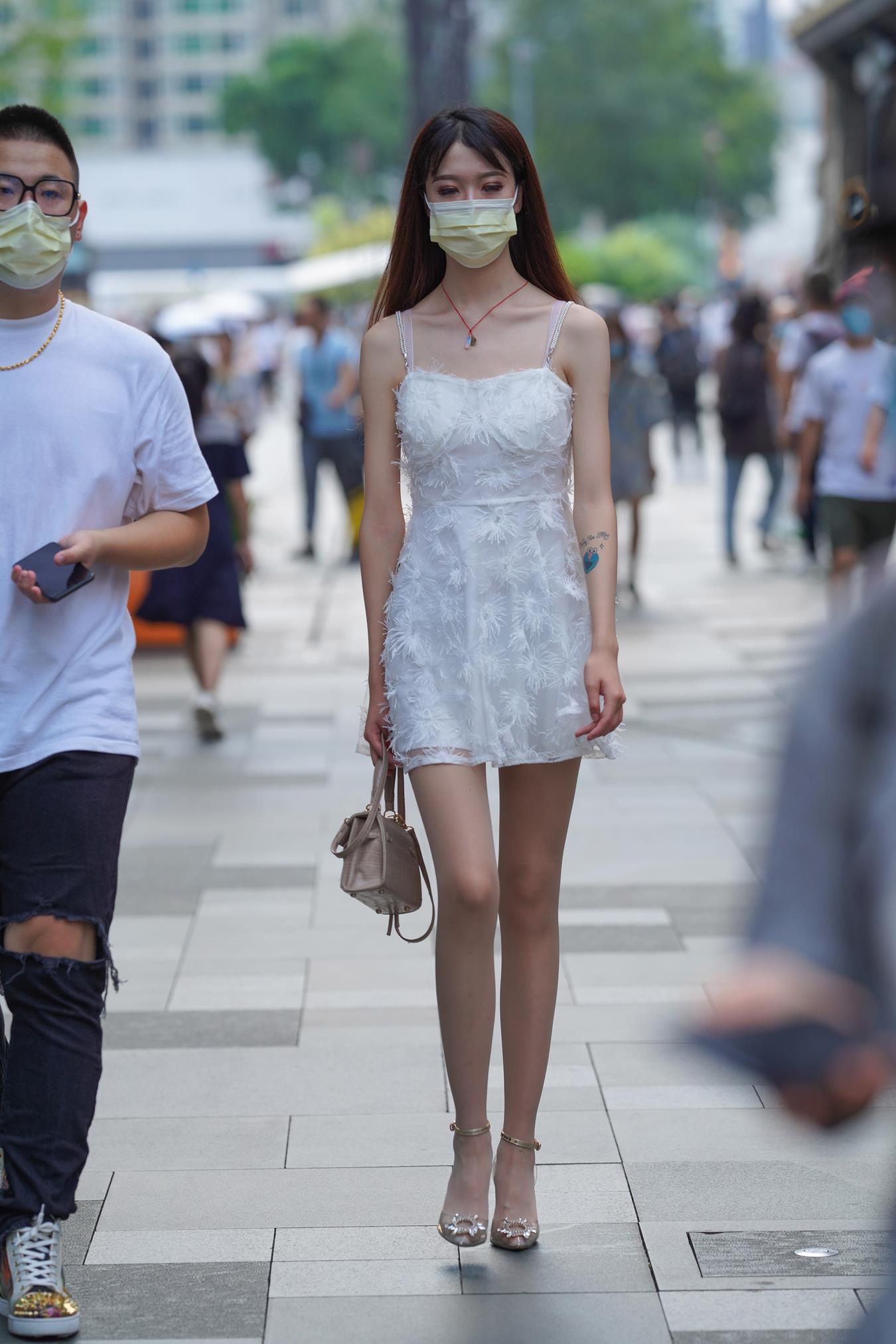 图片[8]-精选唯美街拍 NO.1231 牛男街拍 白长直小仙女 好美的腿[130P]-草丛看图