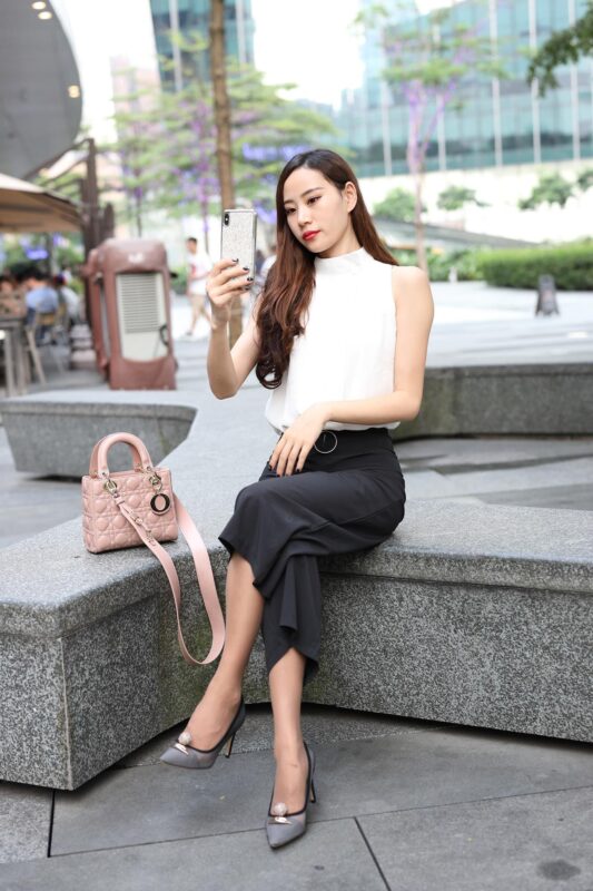 精选唯美街拍 NO.1285 辉辉模拍作品 赵公子的咖啡色丝袜[104P]-草丛看图