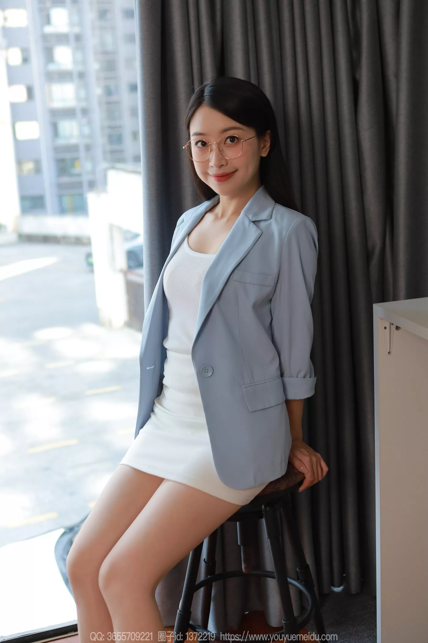 图片[7]-精选[IESS异思趣向] 2024.12.20 丝享家1929：小婕《蓝色至服（上）》[89P]-草丛看图