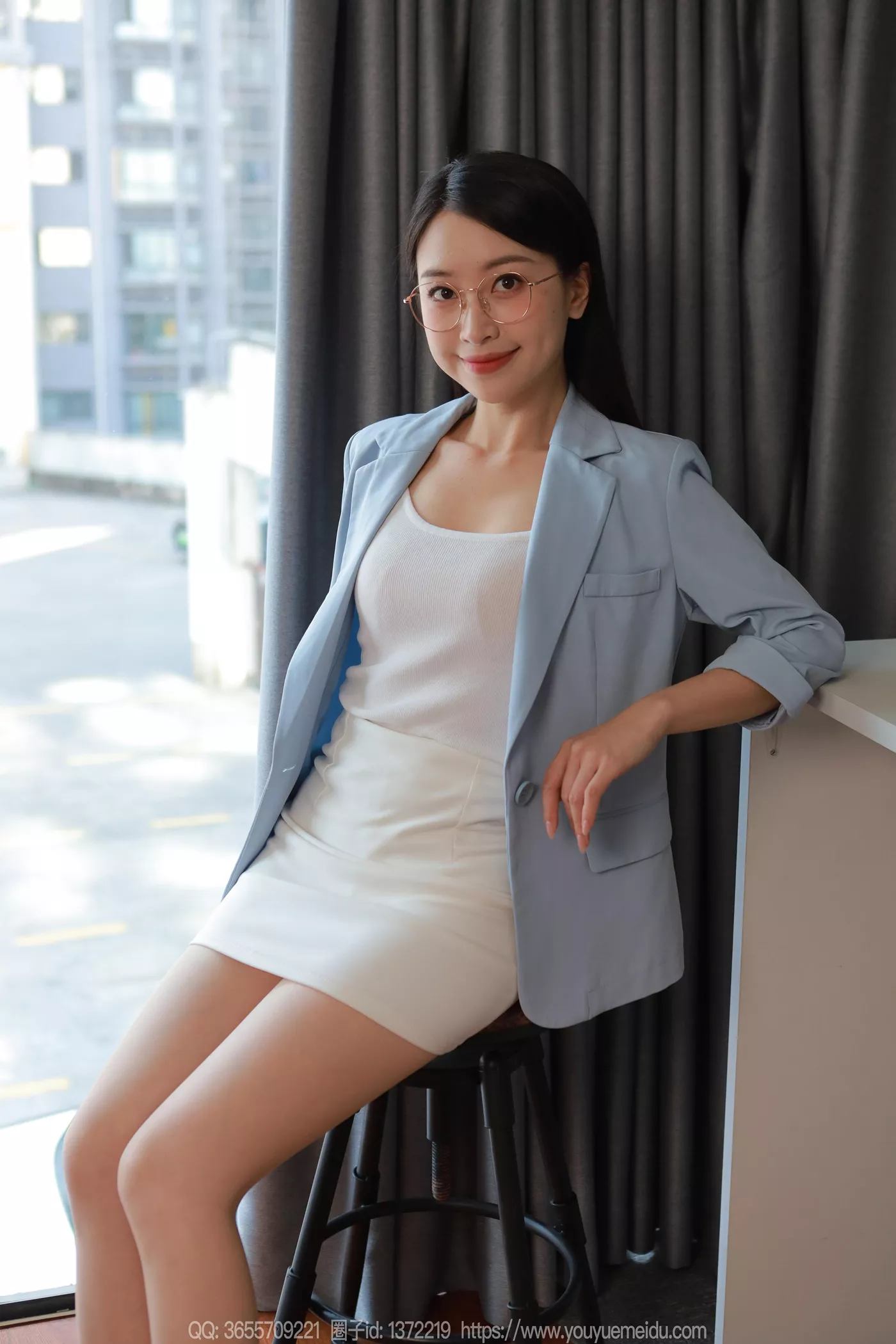 图片[8]-精选[IESS异思趣向] 2024.12.20 丝享家1929：小婕《蓝色至服（上）》[89P]-草丛看图