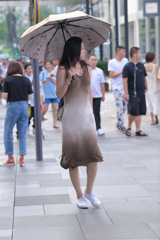 精选唯美街拍 NO.1279 视觉冲击街拍作品 – 这朦胧美~[52P]-草丛看图