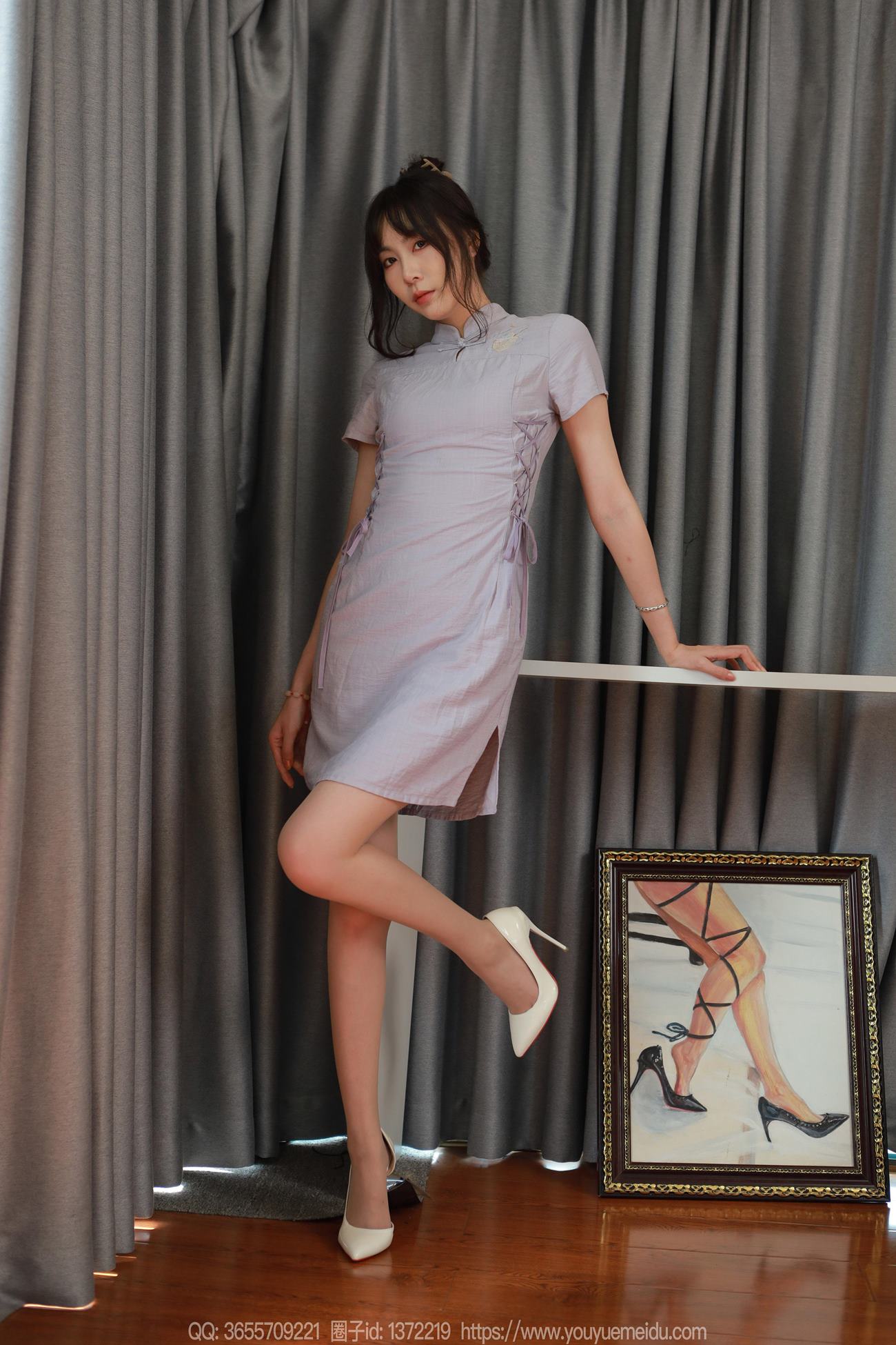 图片[2]-精选[IESS异思趣向] 2024.09.30 丝享家1859：团团《素色旗袍 》[89P]-草丛看图