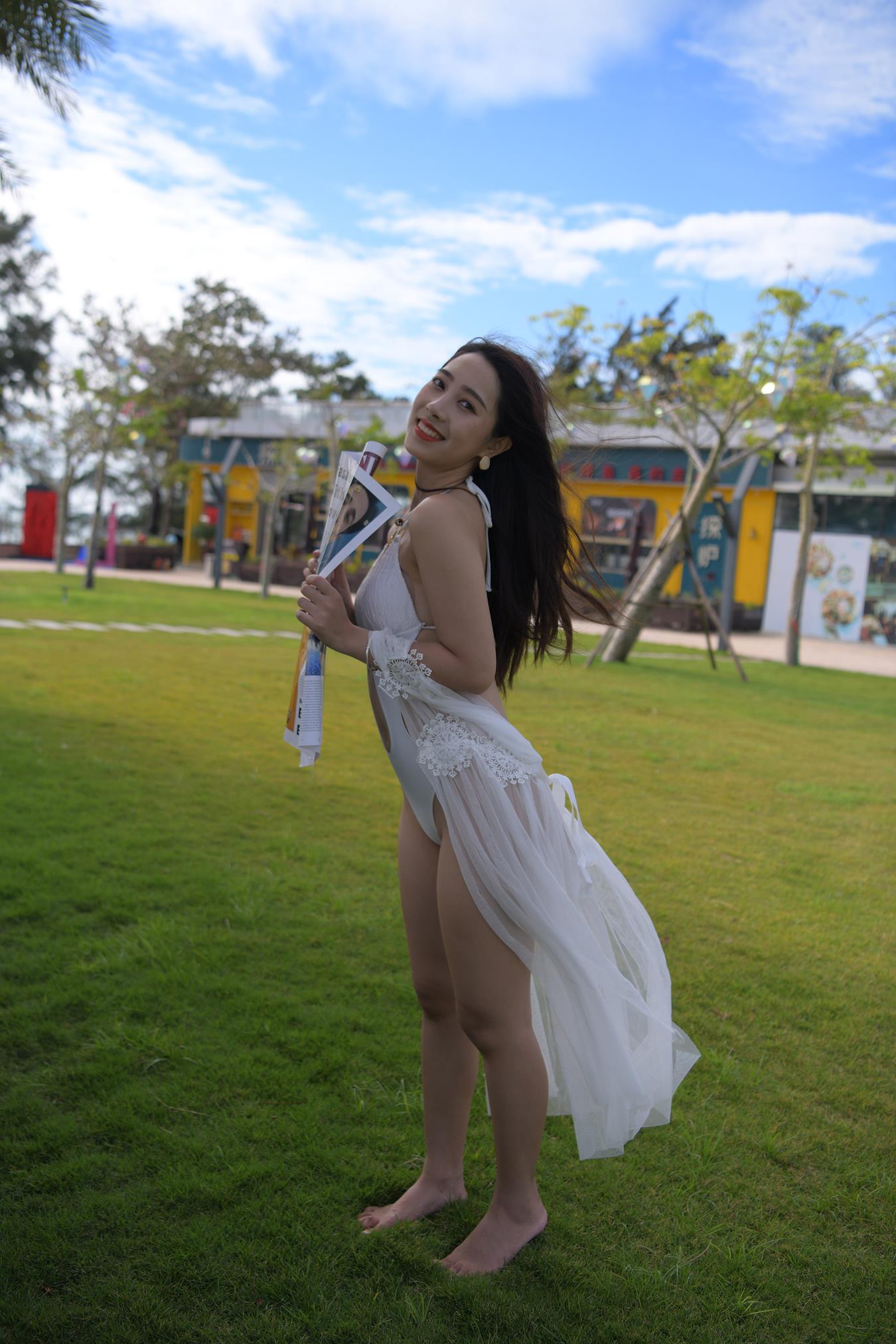 图片[3]-精选唯美街拍 NO.1199 白色彼基尼女孩 (12) [84P]-草丛看图