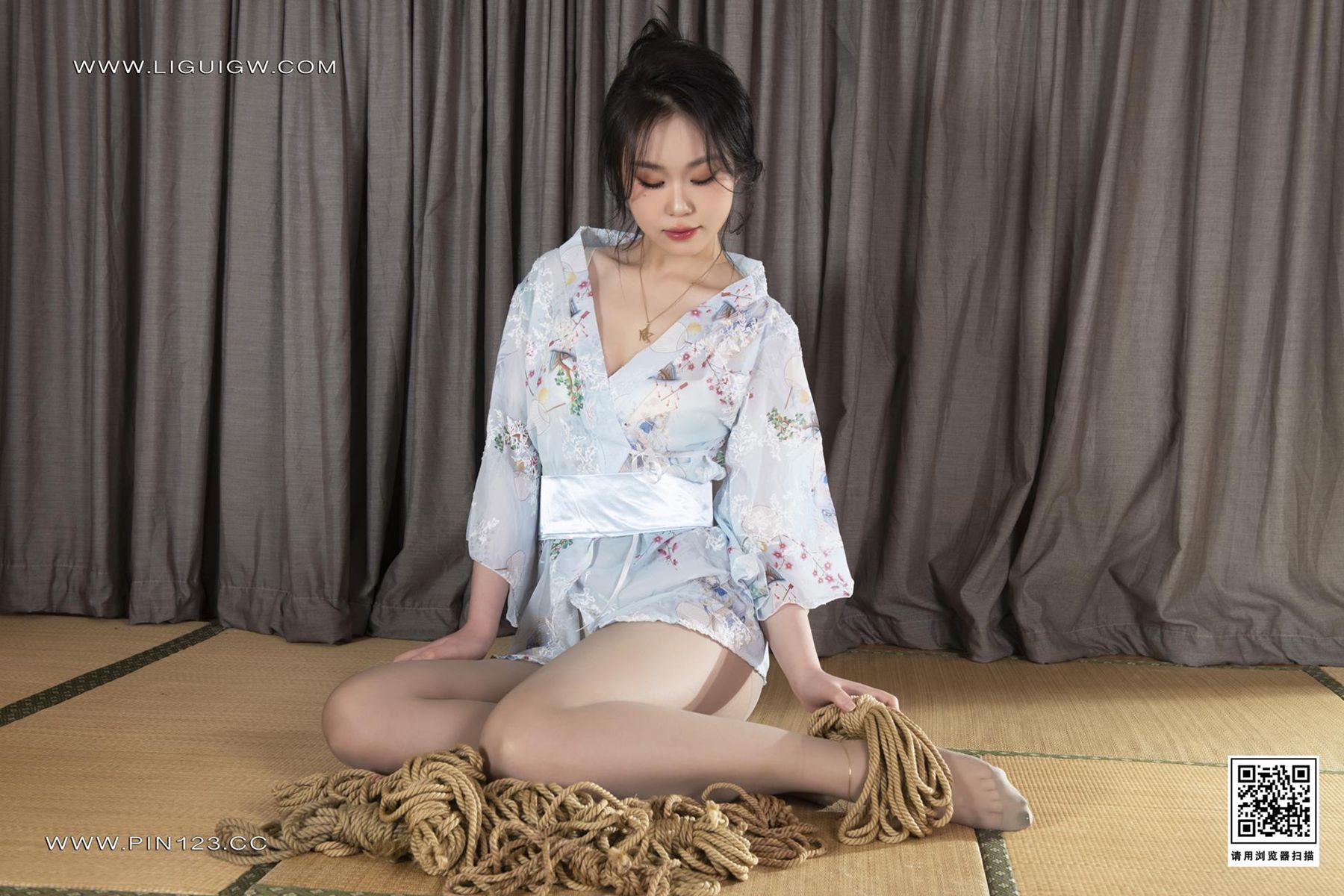 图片[3]-精选[Ligui丽柜] 2024.12.06《绳缚丽莲》尔尔 [42P]-草丛看图