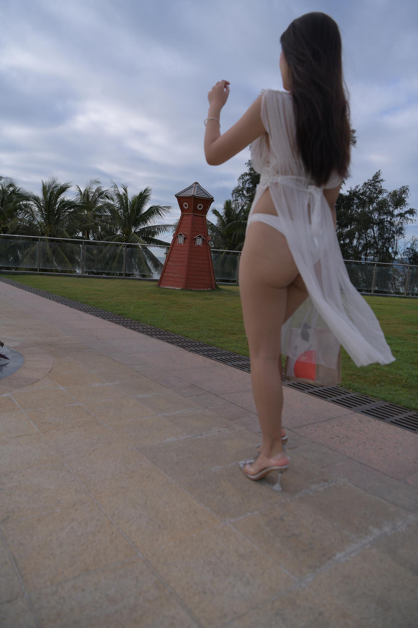 图片[5]-精选唯美街拍 NO.1199 白色彼基尼女孩 (3) [84P]-草丛看图