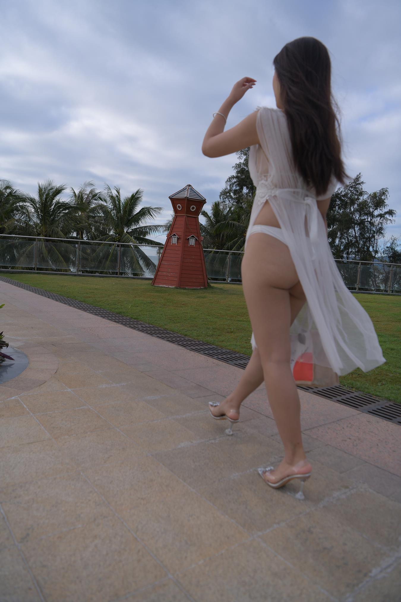 图片[6]-精选唯美街拍 NO.1199 白色彼基尼女孩 (3) [84P]-草丛看图