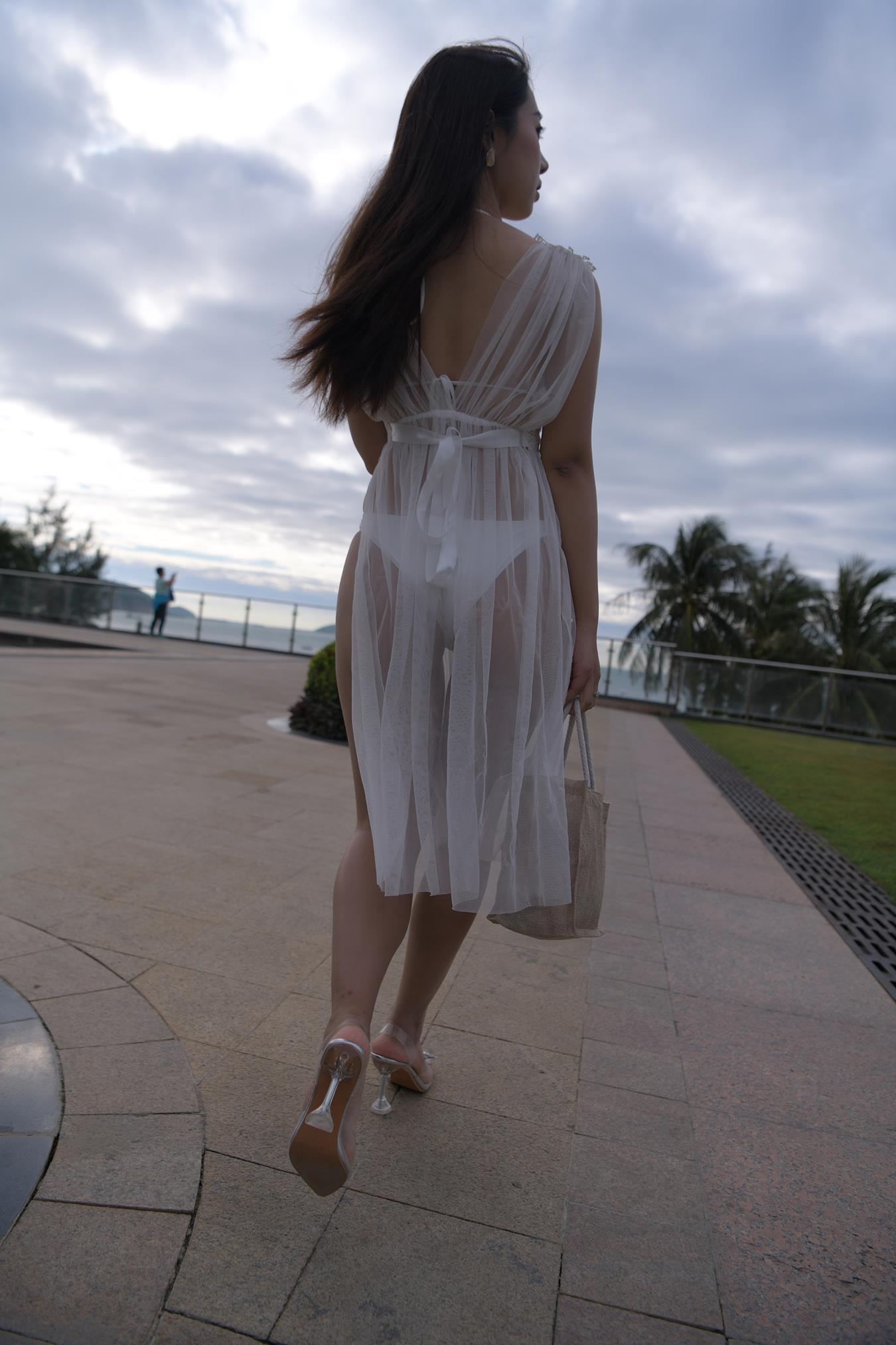 图片[4]-精选唯美街拍 NO.1199 白色彼基尼女孩 (2) [84P]-草丛看图