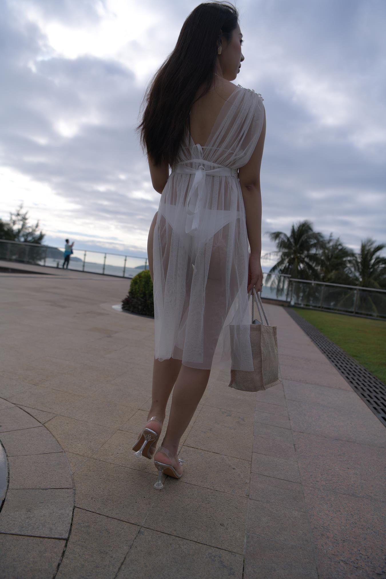 图片[5]-精选唯美街拍 NO.1199 白色彼基尼女孩 (2) [84P]-草丛看图