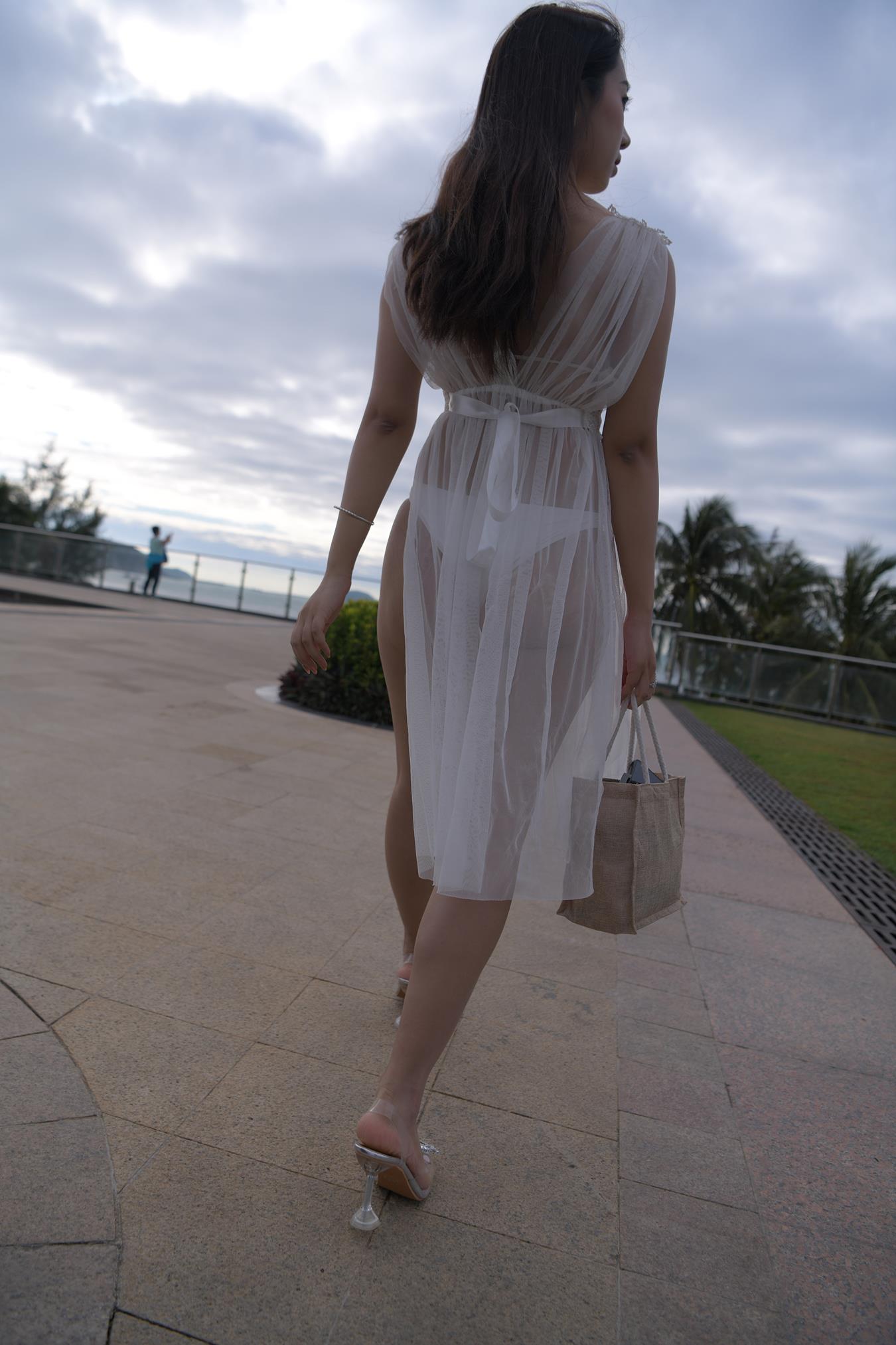 图片[7]-精选唯美街拍 NO.1199 白色彼基尼女孩 (2) [84P]-草丛看图