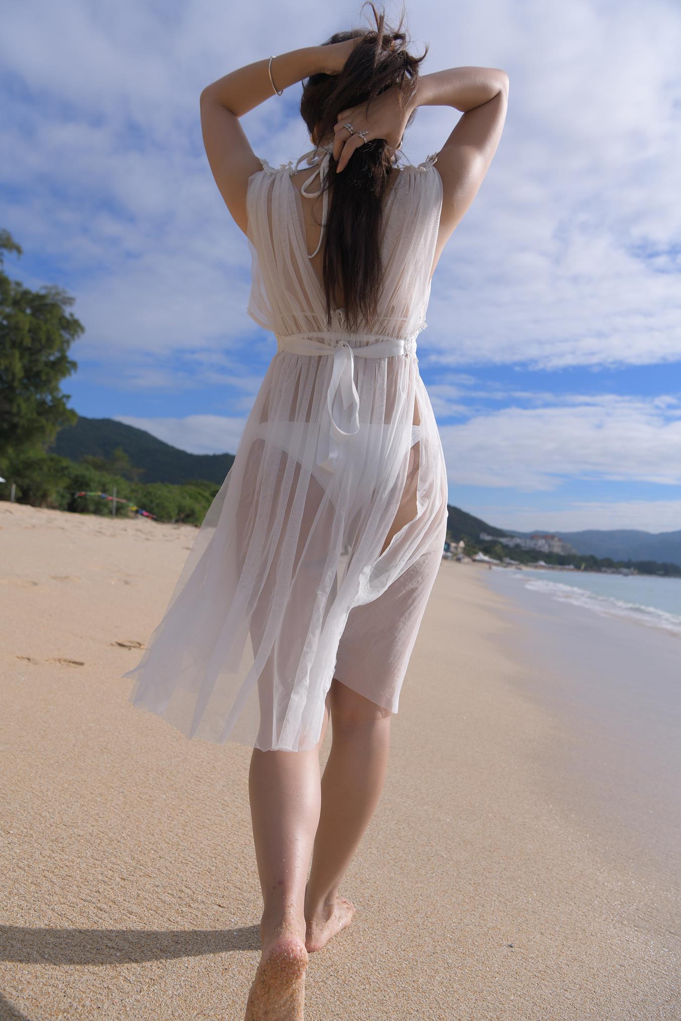 图片[4]-精选唯美街拍 NO.1199 白色彼基尼女孩 (4) [84P]-草丛看图