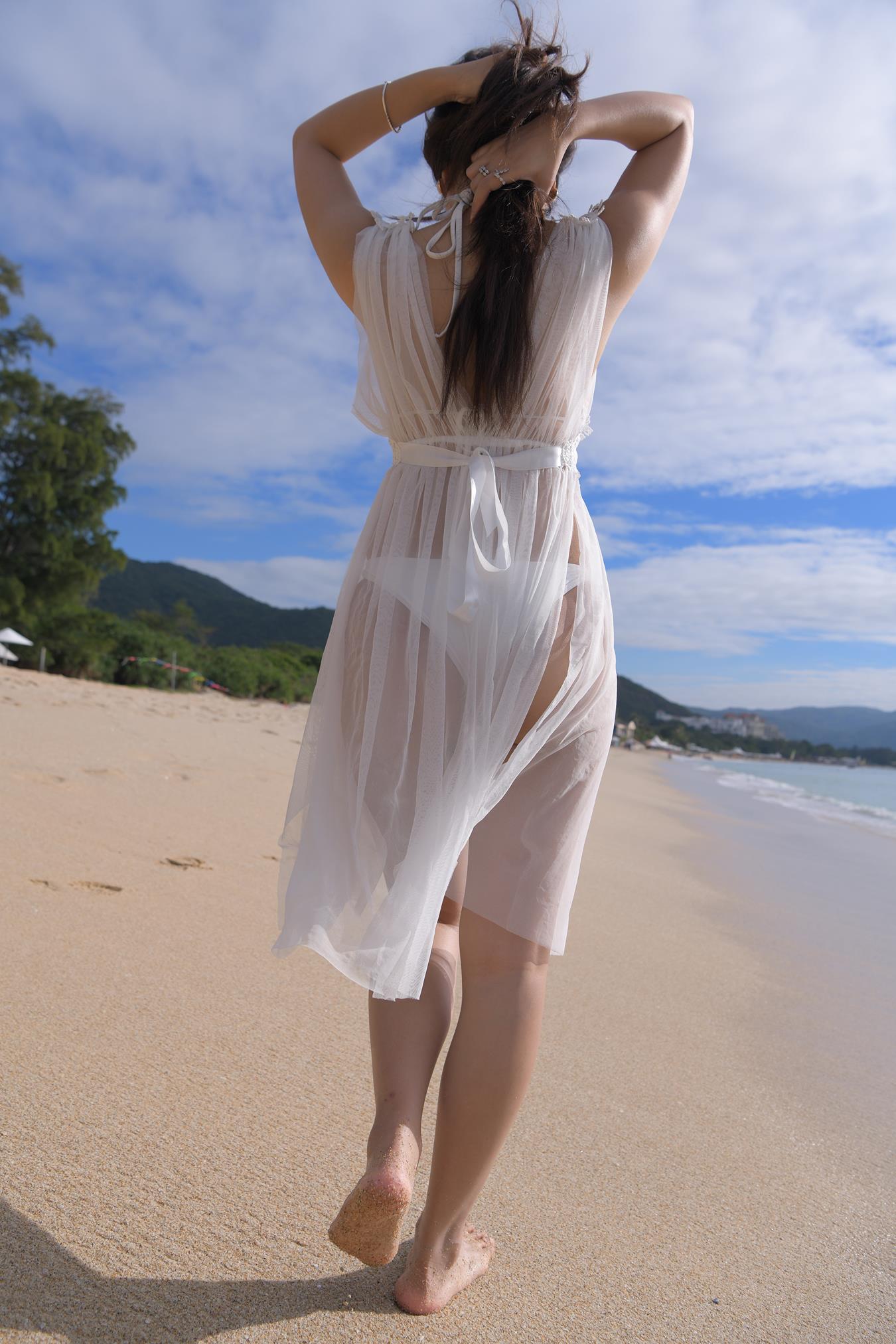 图片[5]-精选唯美街拍 NO.1199 白色彼基尼女孩 (4) [84P]-草丛看图