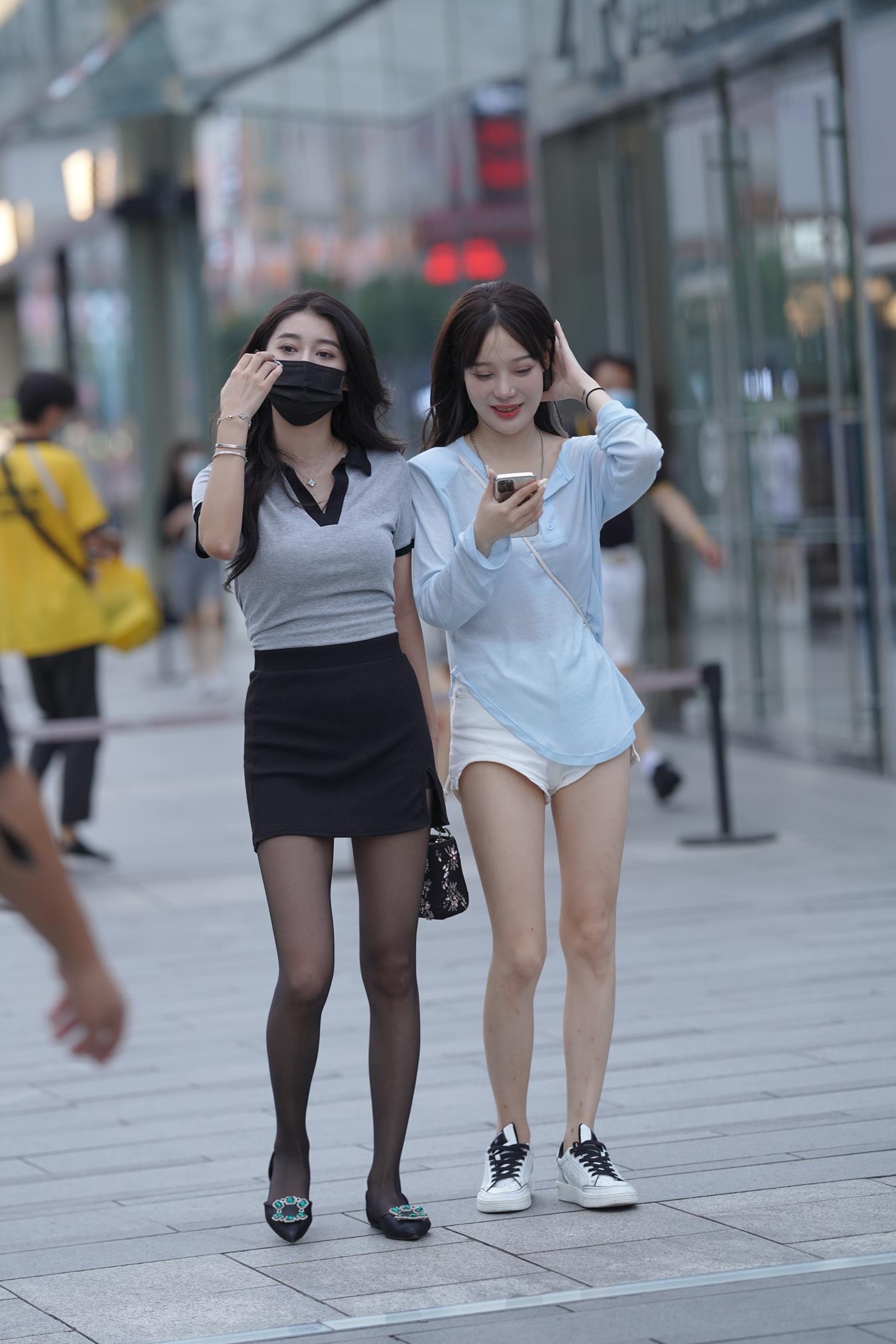 图片[1]-精选唯美街拍 NO.1173 漂亮的黑丝美女 [90P]-草丛看图