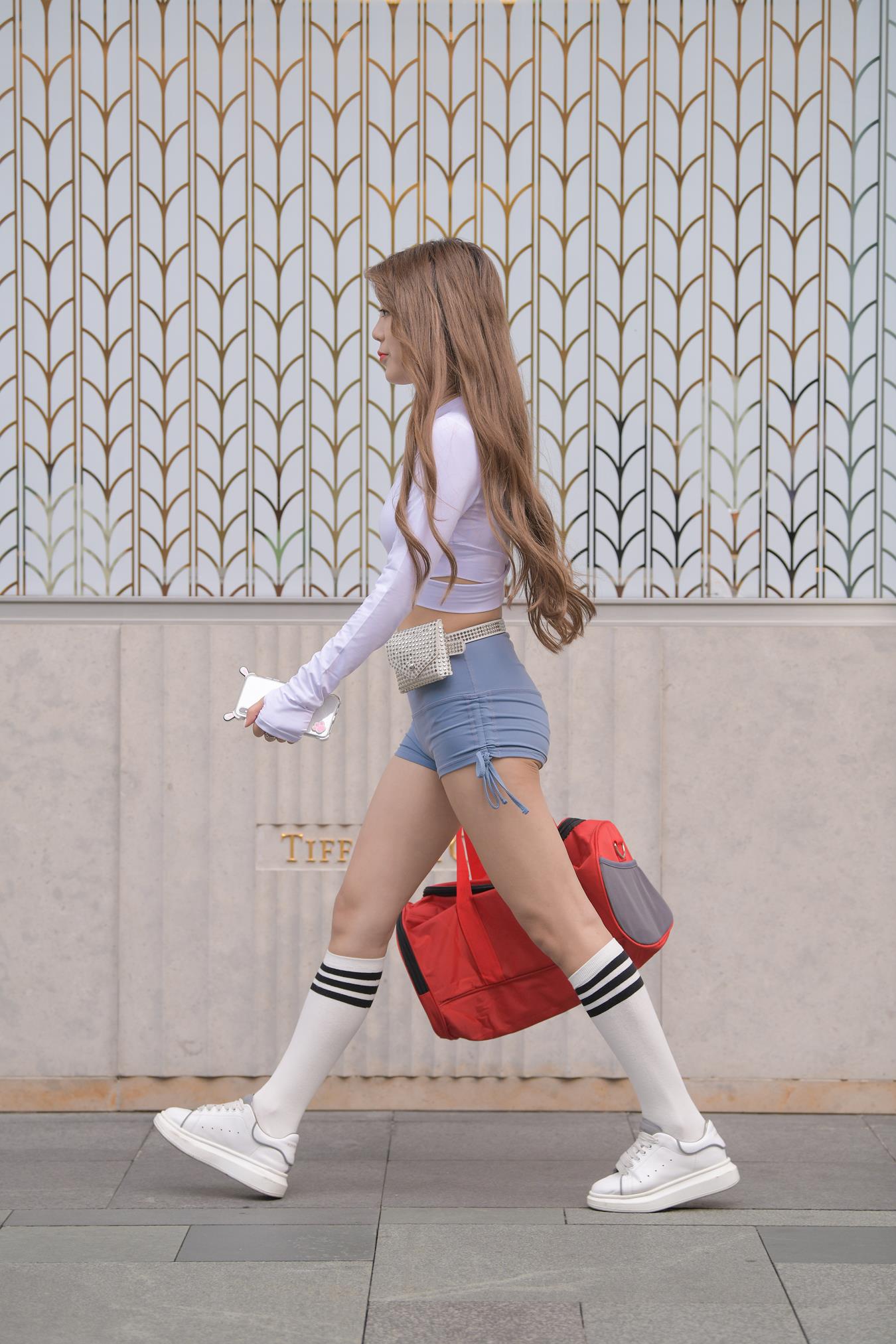 图片[3]-精选唯美街拍 NO.1166 极品蓝色短裤美女 (3) [63P]-草丛看图