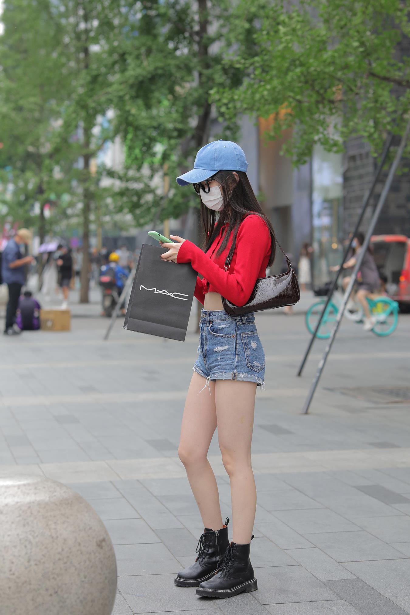 图片[3]-精选唯美街拍 NO.1154 热裤女孩[36P]-草丛看图