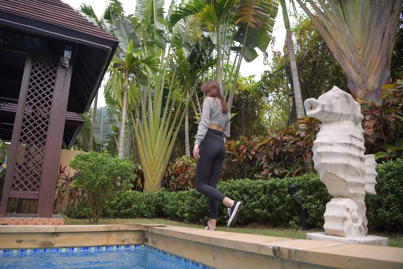 图片[3]-精选唯美街拍 NO.1150 黑色仅身瑜伽裤美女 (7) [74P]-草丛看图