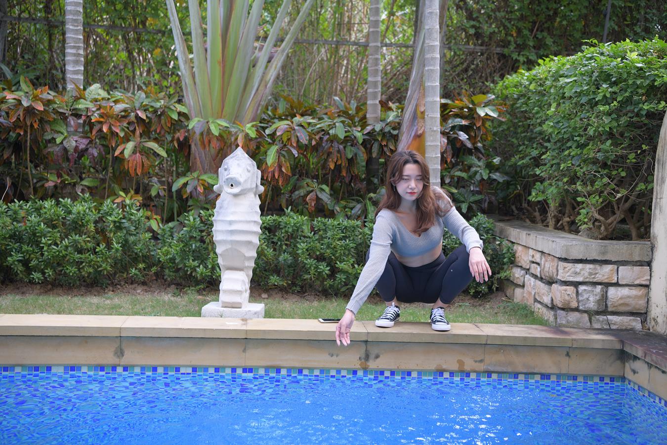 图片[5]-精选唯美街拍 NO.1150 黑色仅身瑜伽裤美女 (7) [74P]-草丛看图