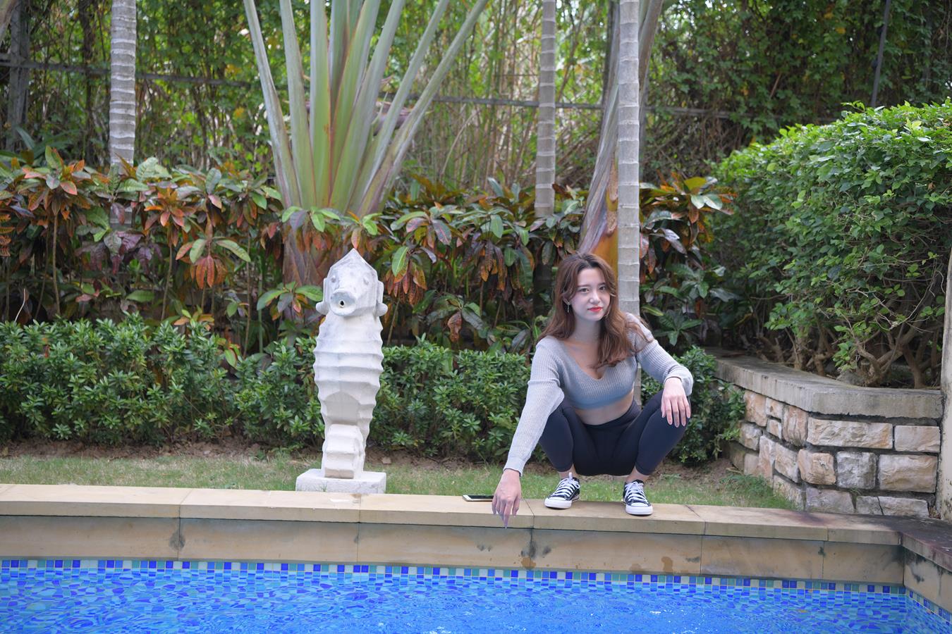 图片[8]-精选唯美街拍 NO.1150 黑色仅身瑜伽裤美女 (7) [74P]-草丛看图