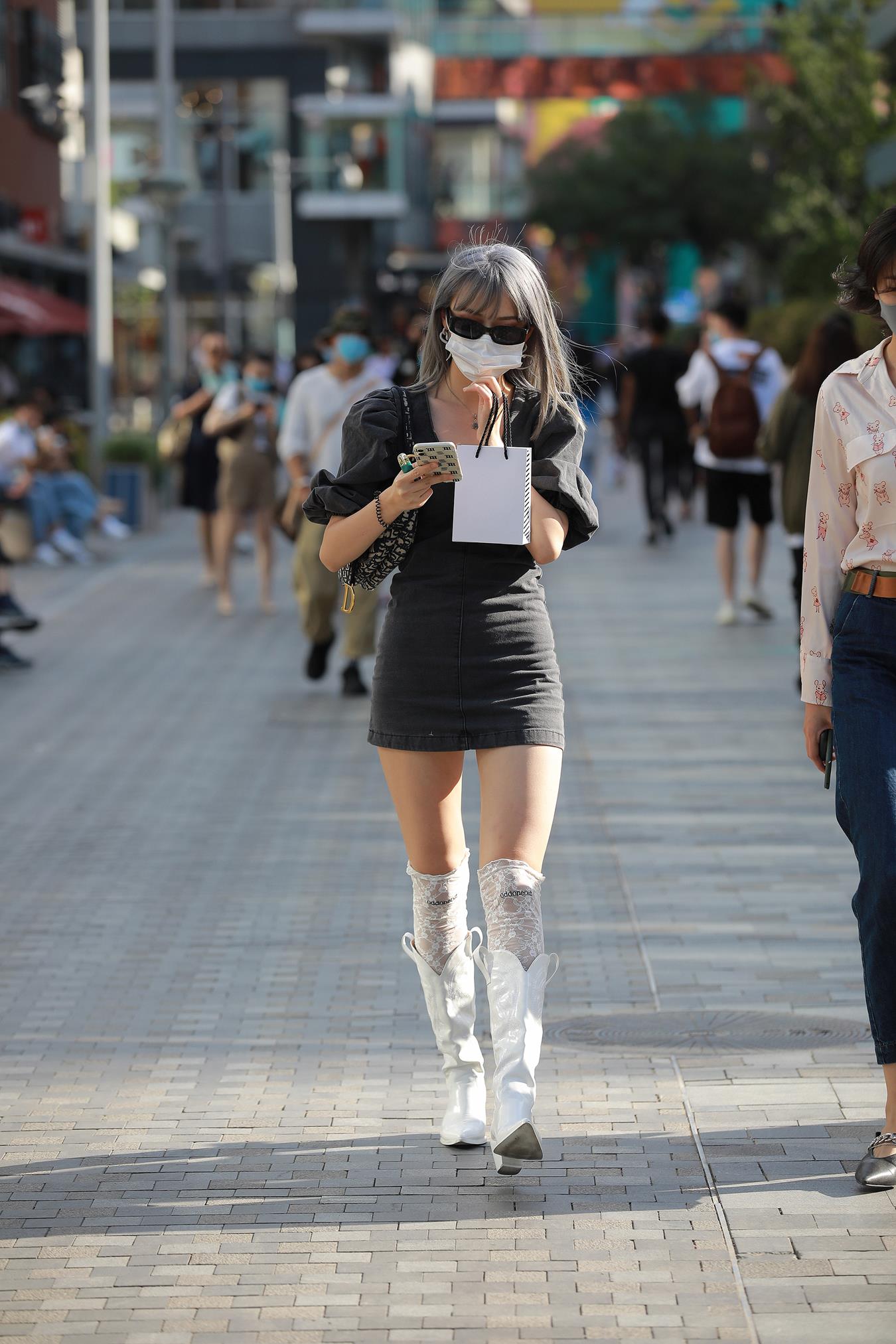 图片[3]-精选唯美街拍 NO.1184 – 包臀裙长腿闺蜜[102P]-草丛看图