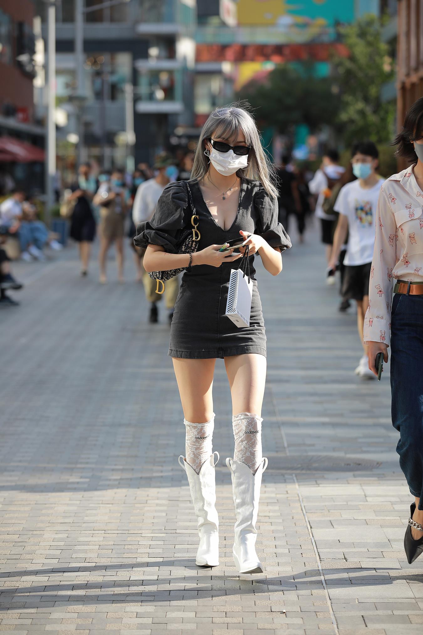 图片[8]-精选唯美街拍 NO.1184 – 包臀裙长腿闺蜜[102P]-草丛看图