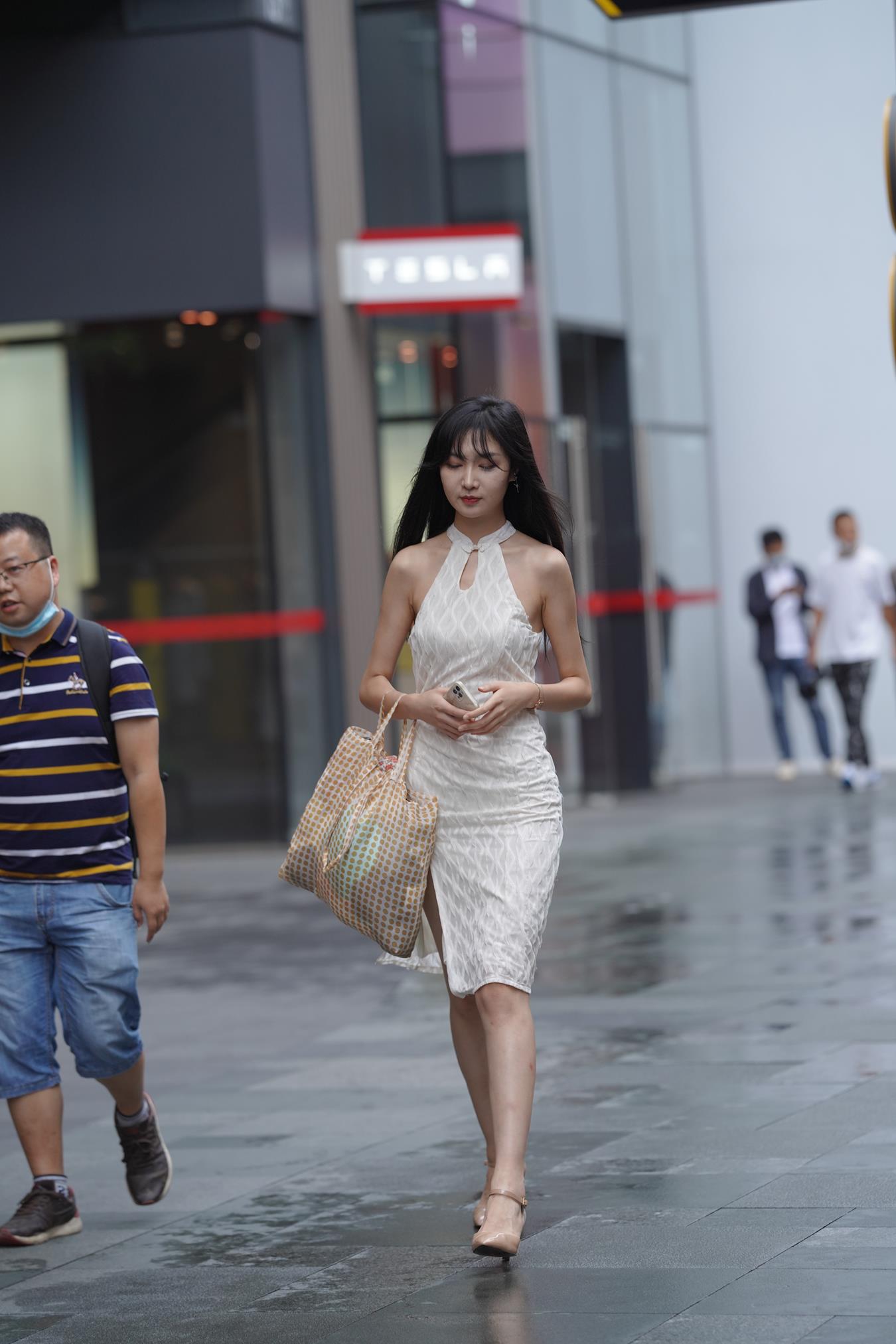 图片[2]-精选唯美街拍 NO.1138 白色长裙美女 [114P]-草丛看图