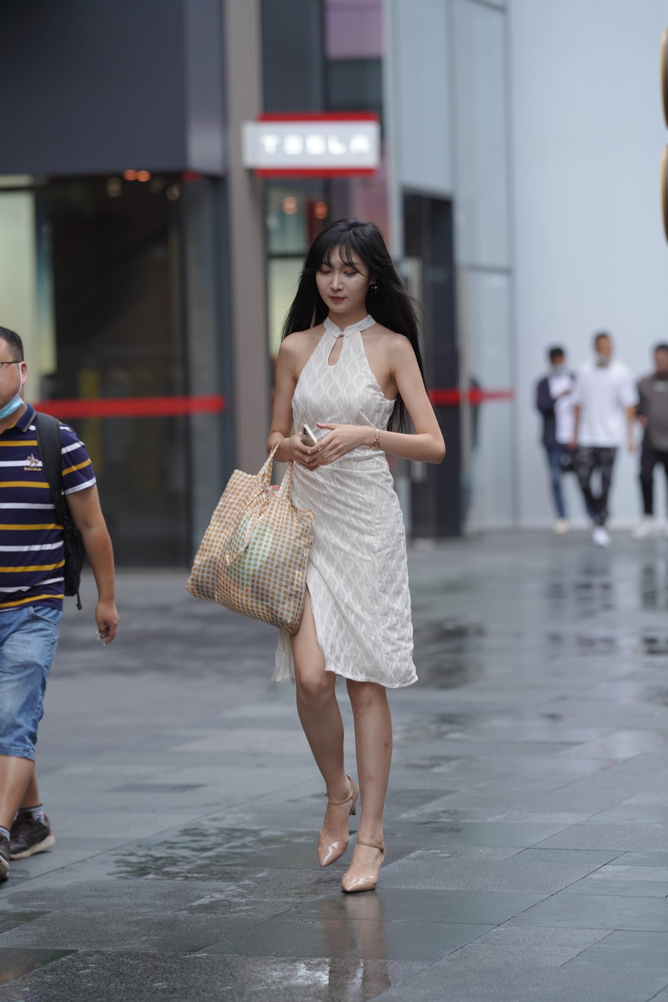 图片[3]-精选唯美街拍 NO.1138 白色长裙美女 [114P]-草丛看图