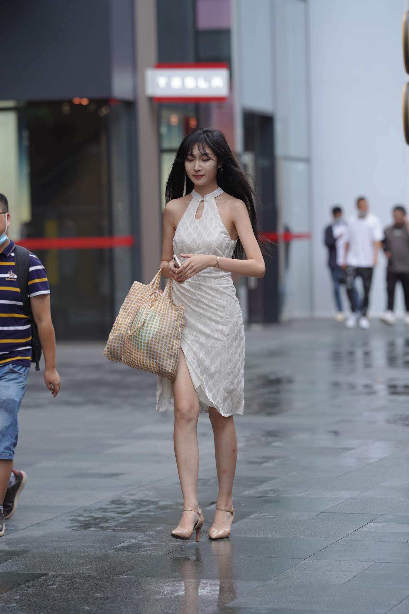 图片[4]-精选唯美街拍 NO.1138 白色长裙美女 [114P]-草丛看图