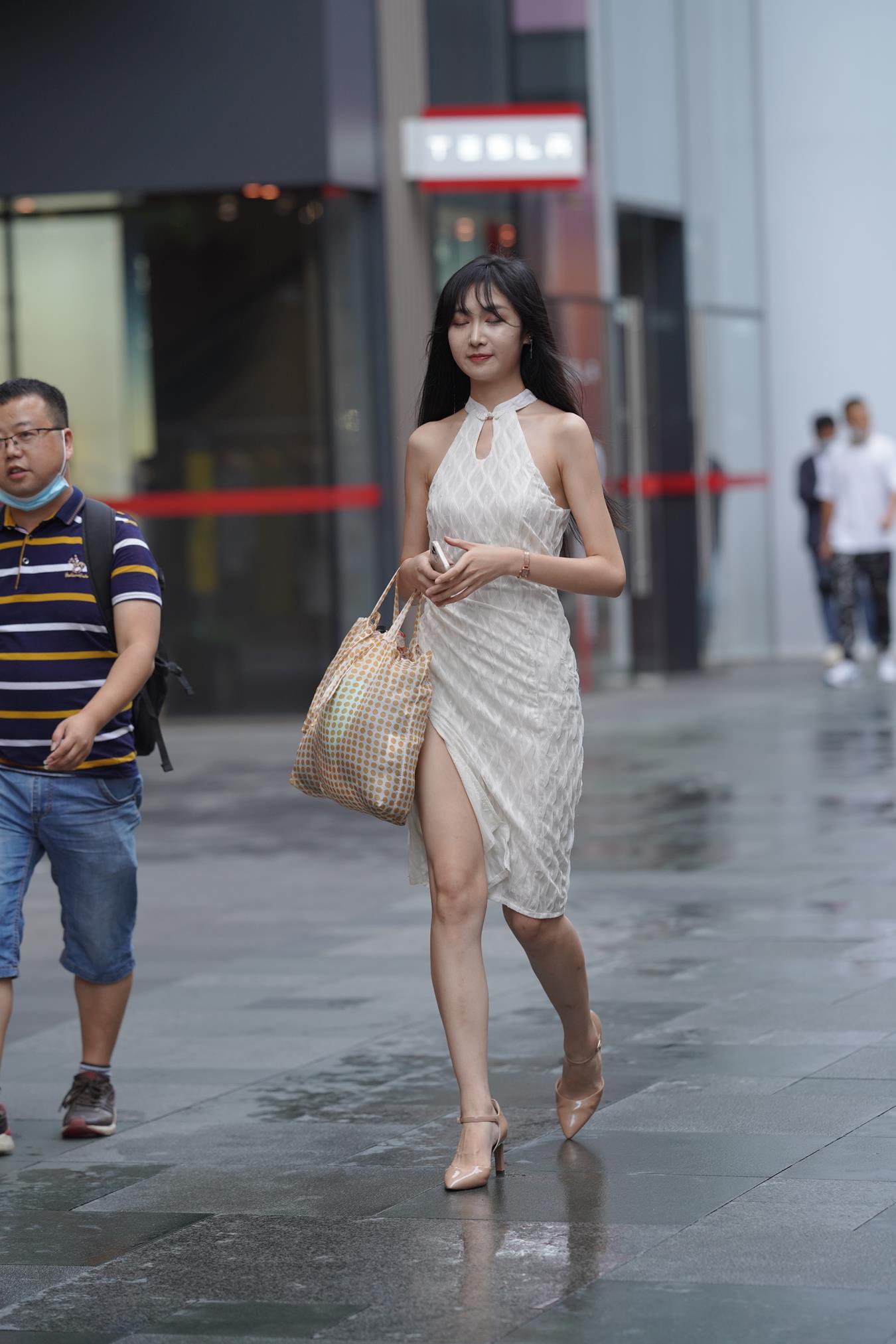 图片[5]-精选唯美街拍 NO.1138 白色长裙美女 [114P]-草丛看图