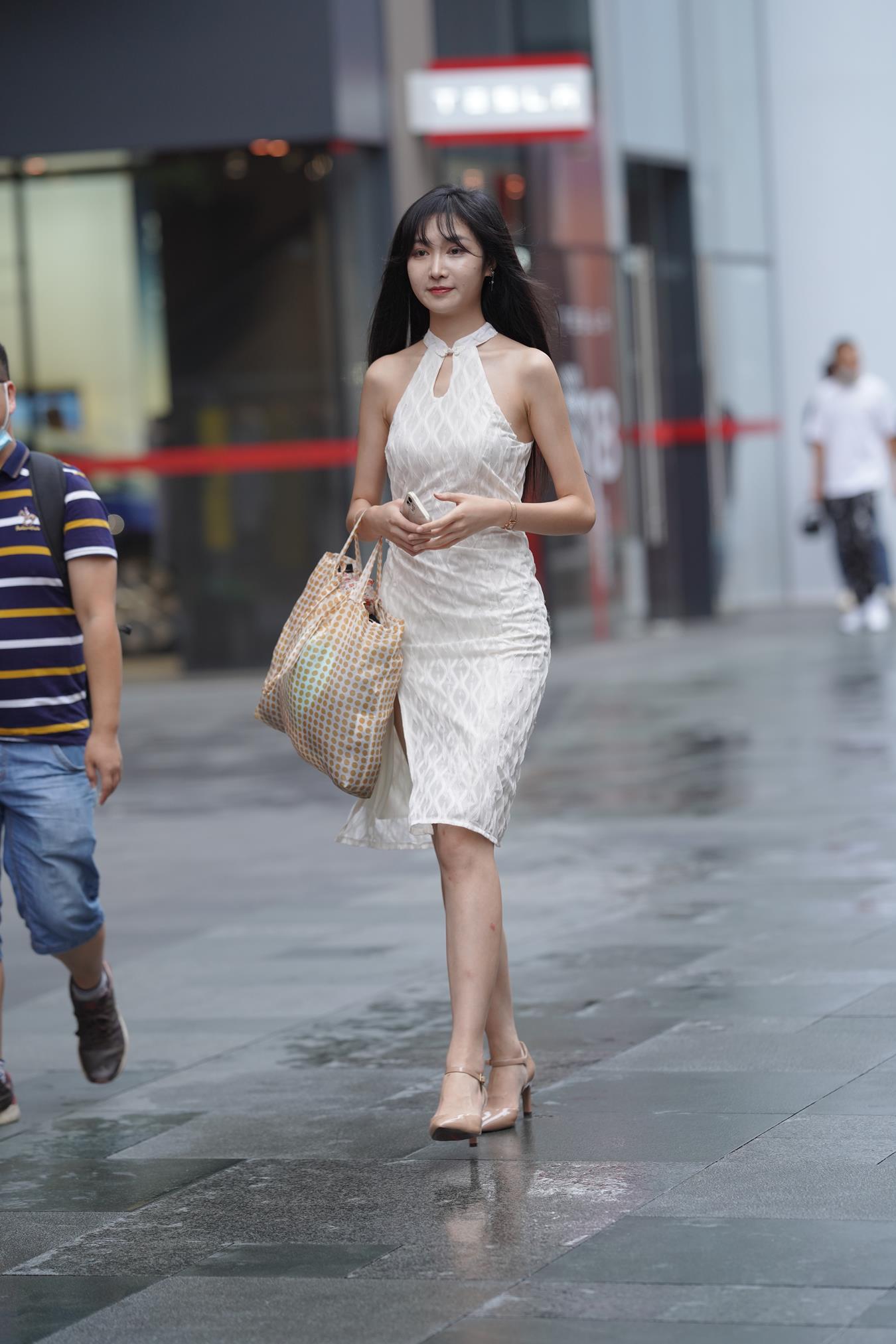 图片[6]-精选唯美街拍 NO.1138 白色长裙美女 [114P]-草丛看图