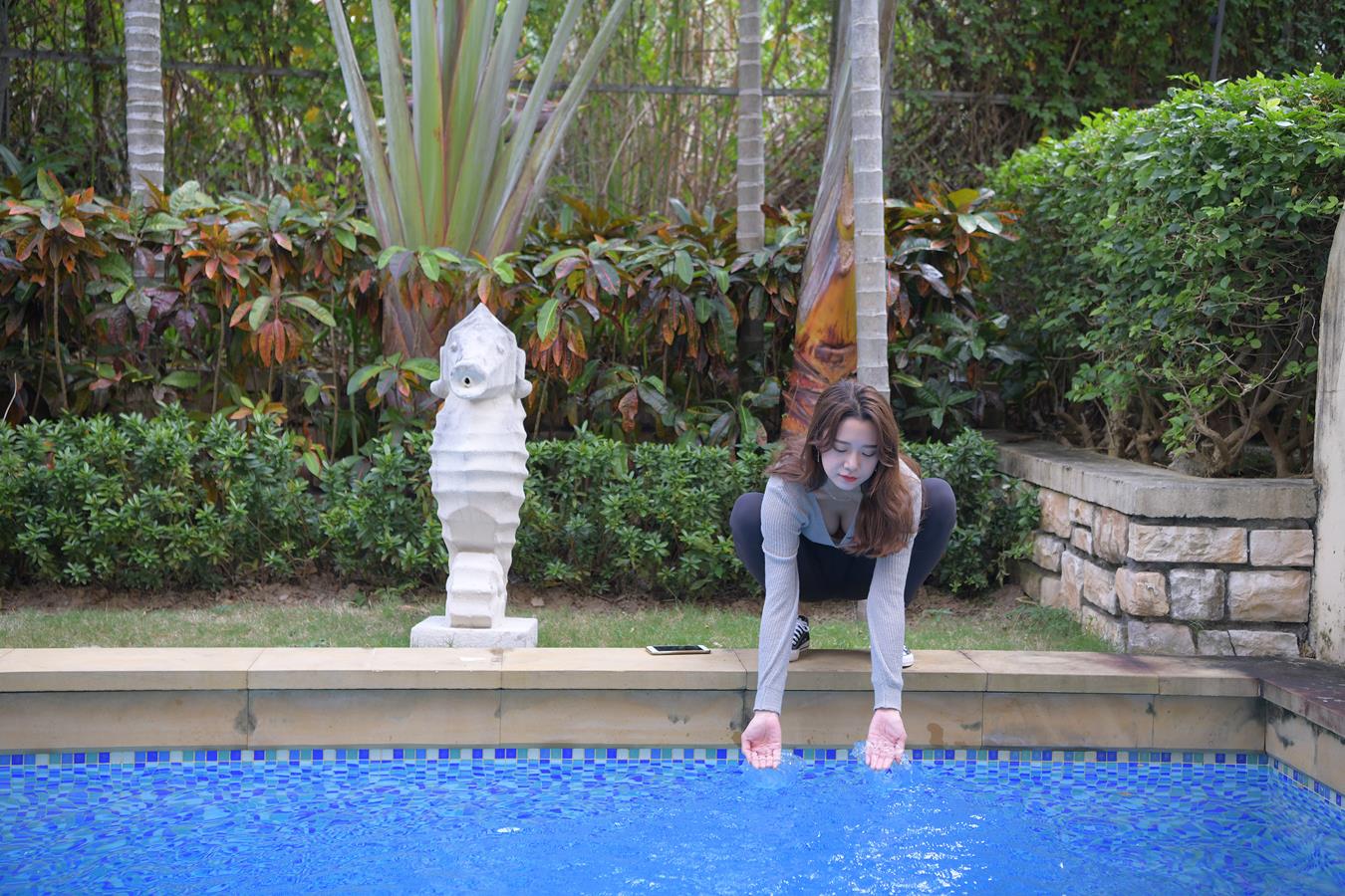 图片[3]-精选唯美街拍 NO.1150 黑色仅身瑜伽裤美女 (6) [84P]-草丛看图