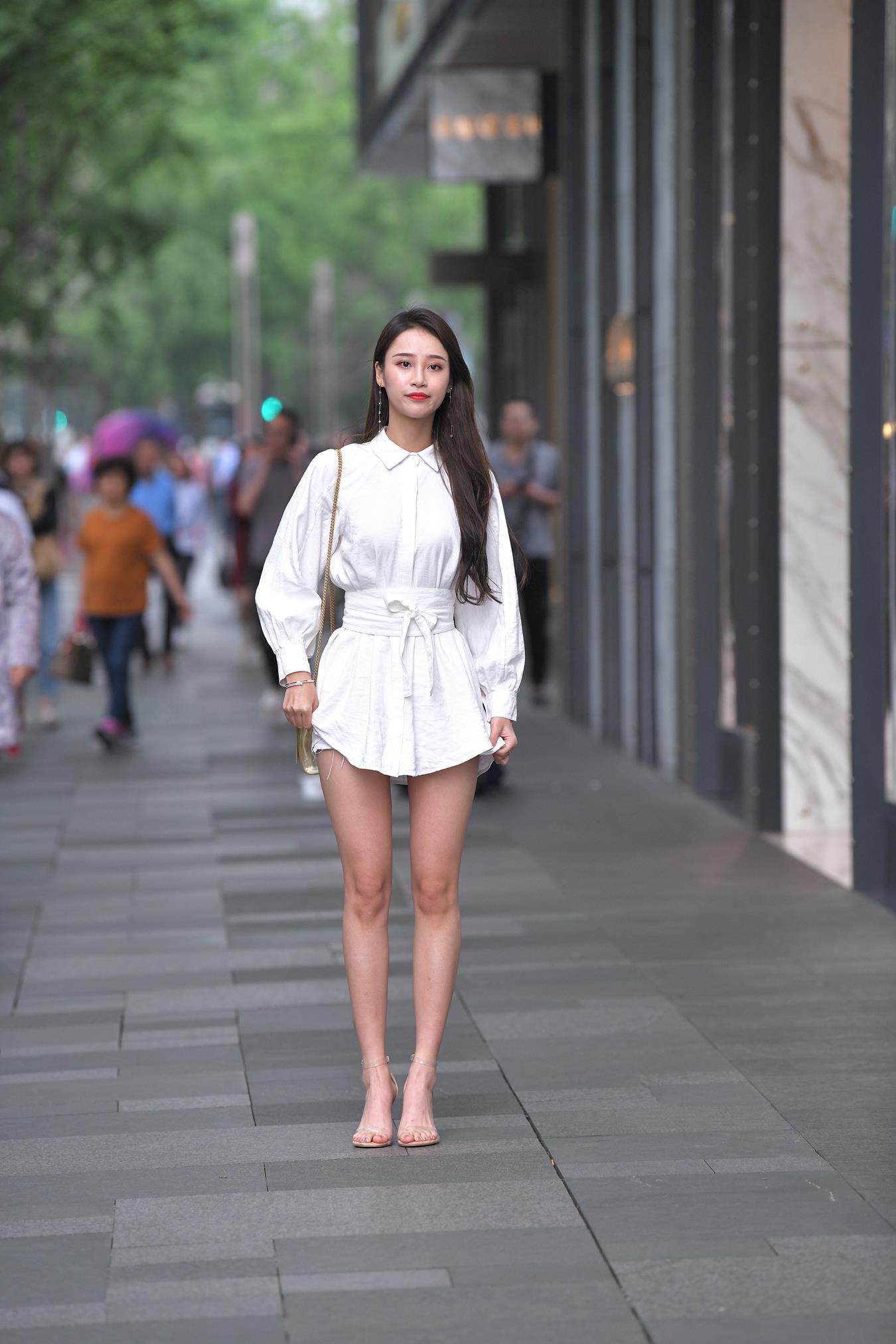 图片[5]-精选唯美街拍 NO.1149 – 衬衫高跟鞋大长腿 [60P]-草丛看图
