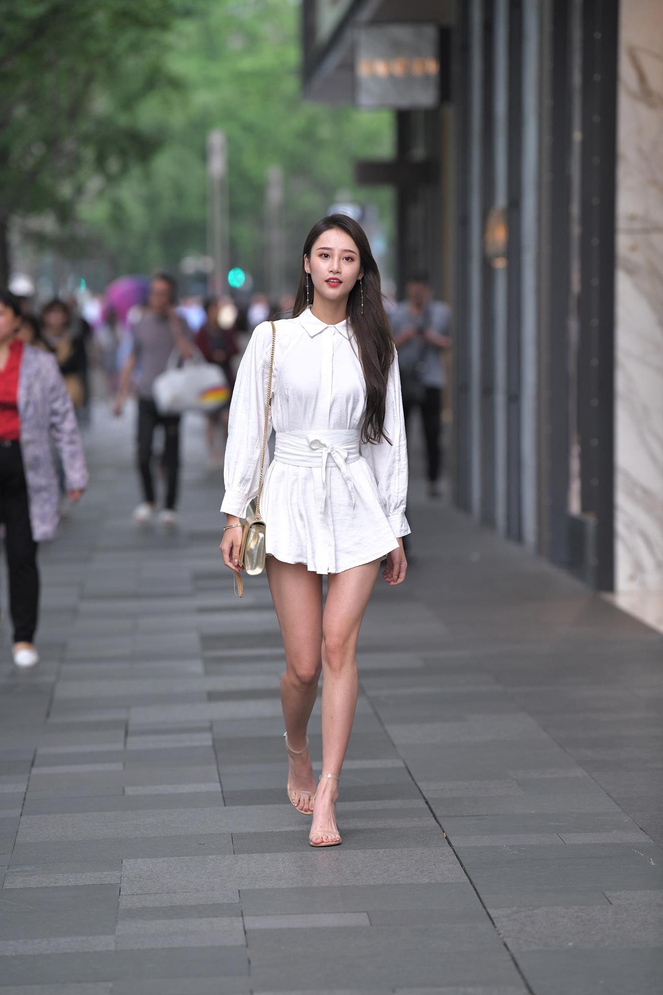 图片[7]-精选唯美街拍 NO.1149 – 衬衫高跟鞋大长腿 [60P]-草丛看图